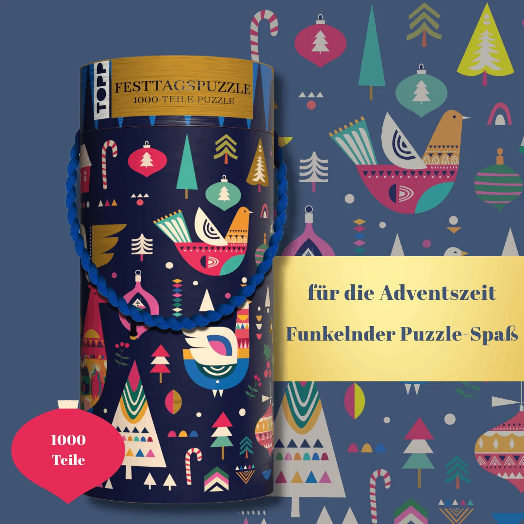 Weihnachts-Puzzle: Festliche Stimmung – 1.000 Teile – Ansicht