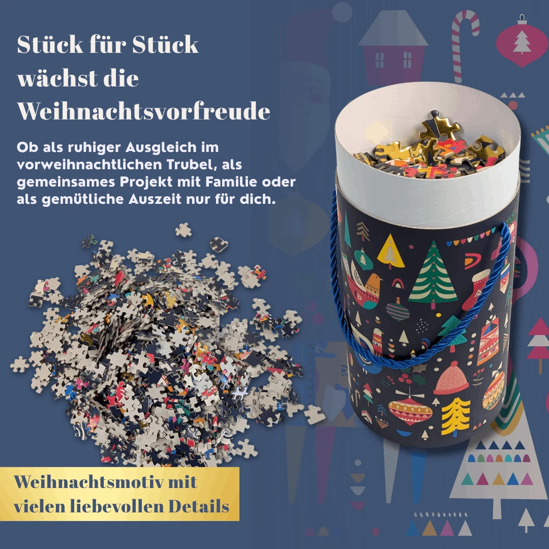 Weihnachts-Puzzle: Festliche Stimmung – 1.000 Teile – Ansicht