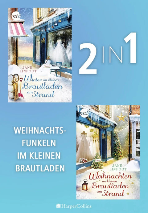 Weihnachtsfunkeln im kleinen Brautladen am Strand