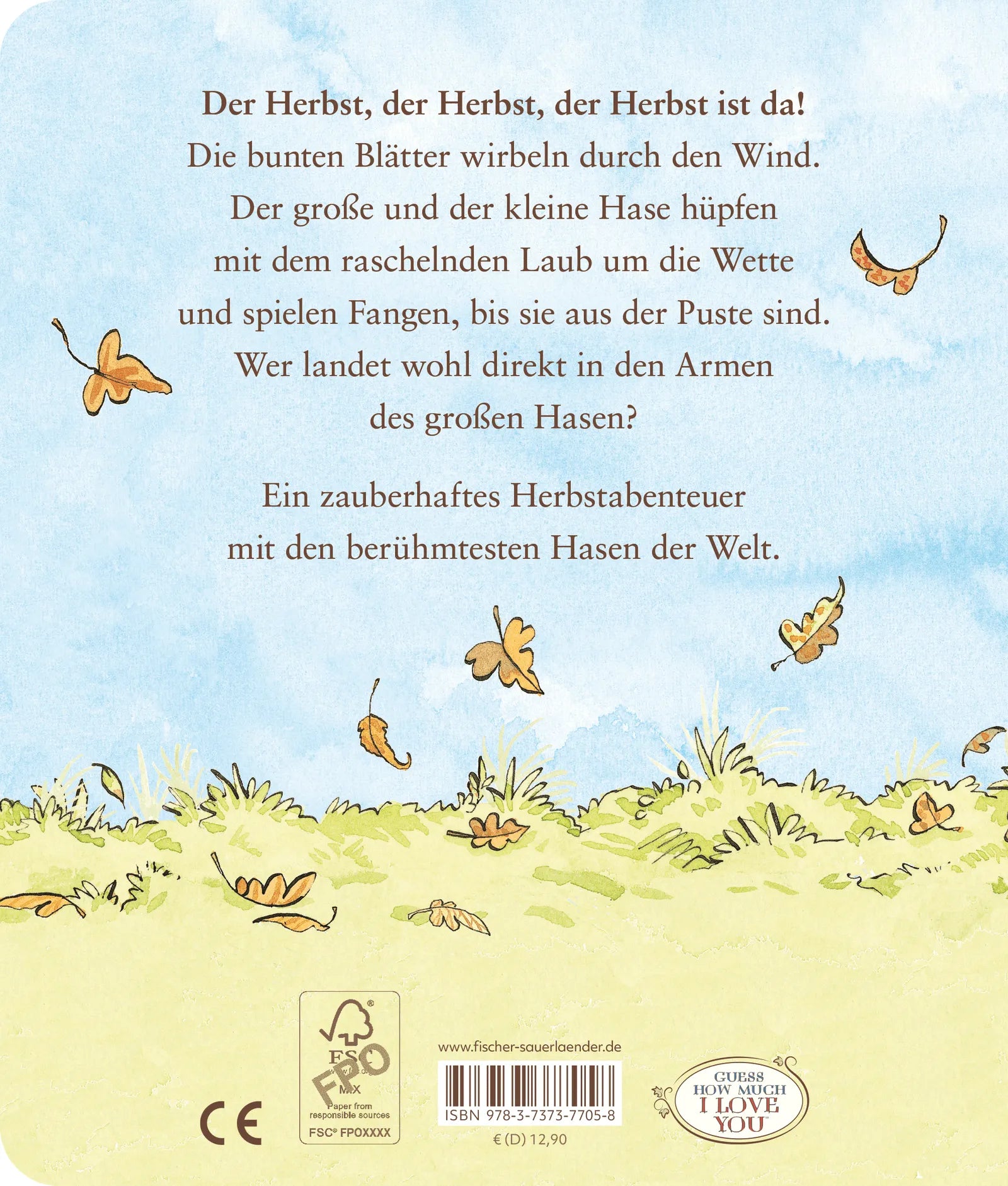 Rückseite: Weißt du eigentlich, wie lieb ich dich hab? ... wenn die bunten Blätter fliegen (Hardcover)