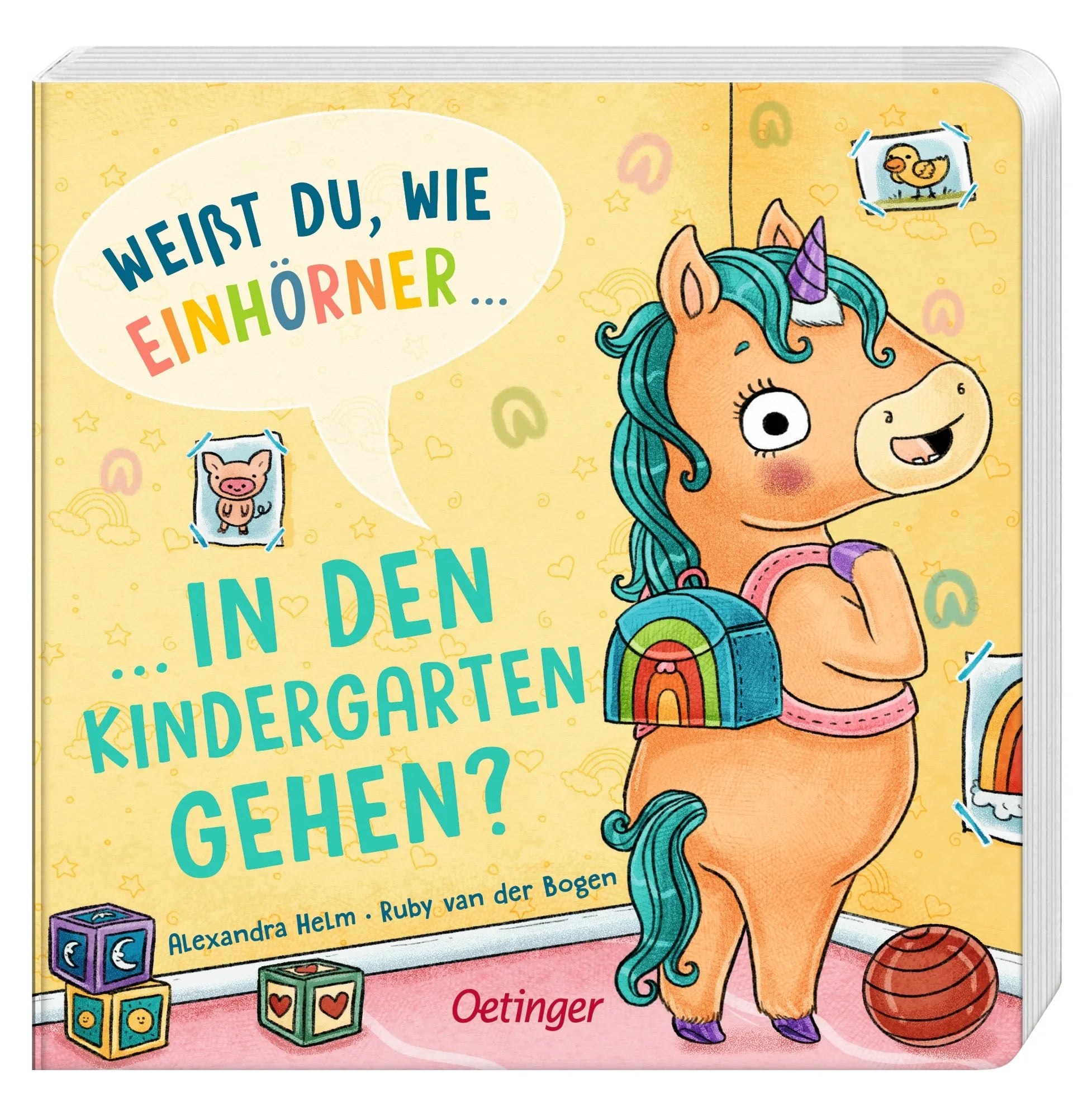 Detailansicht: Weißt du, wie Einhörner in den Kindergarten gehen? (Hardcover)