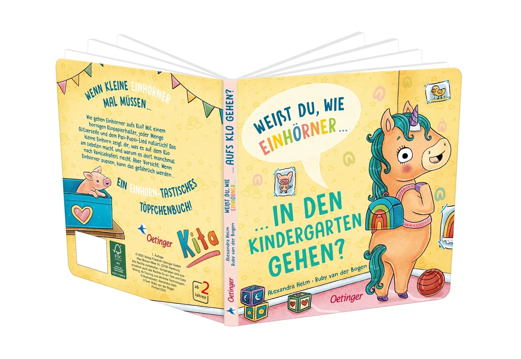 Detailansicht: Weißt du, wie Einhörner in den Kindergarten gehen? (Hardcover)
