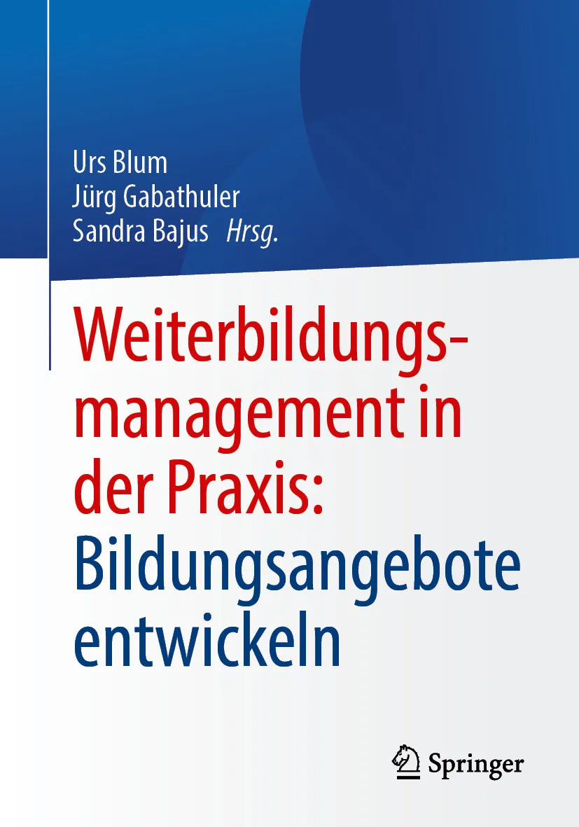 Cover: Weiterbildungsmanagement in der Praxis: Bildungsangebote entwickeln (E-Book)