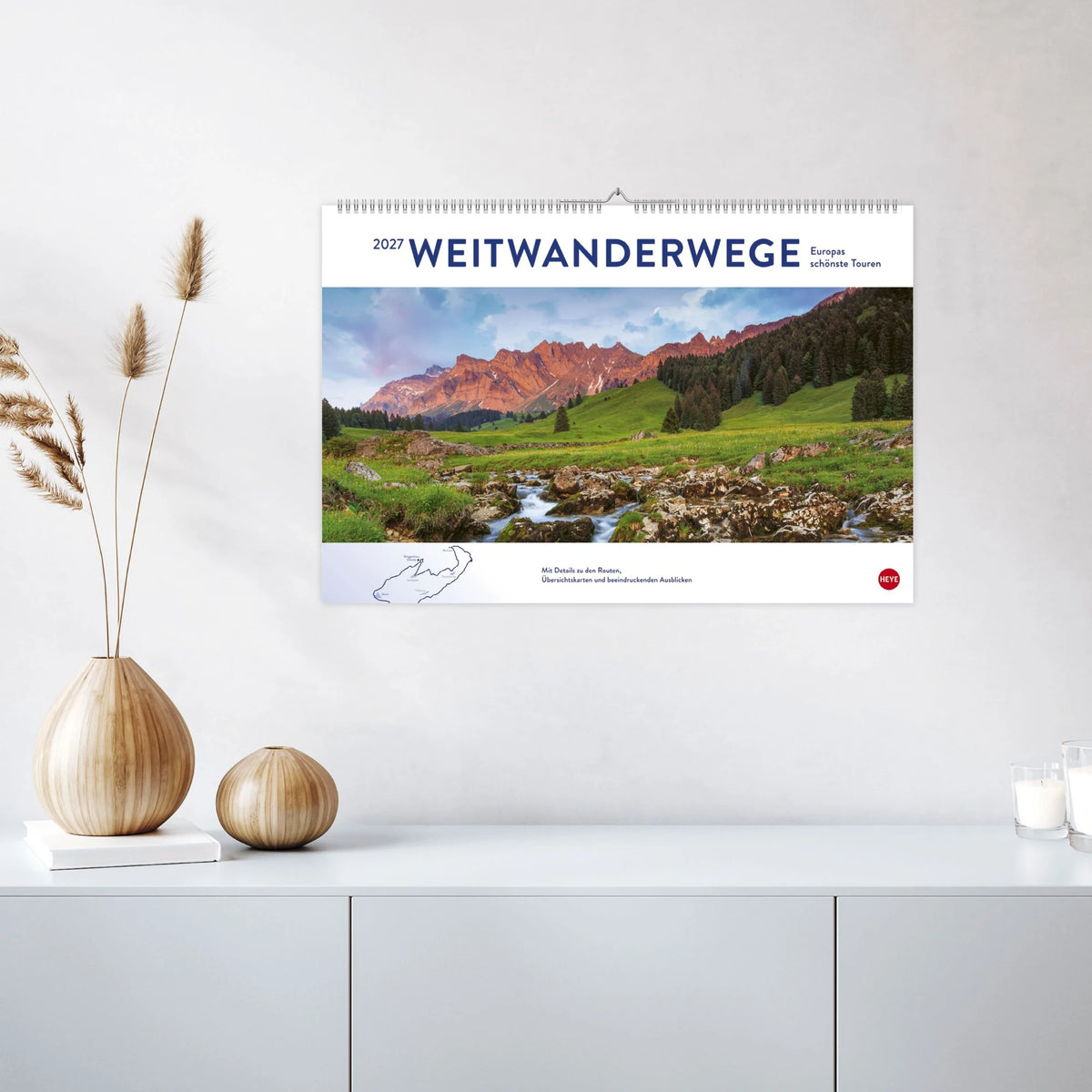 Weitwanderwege Edition Kalender 2027 – Ansicht