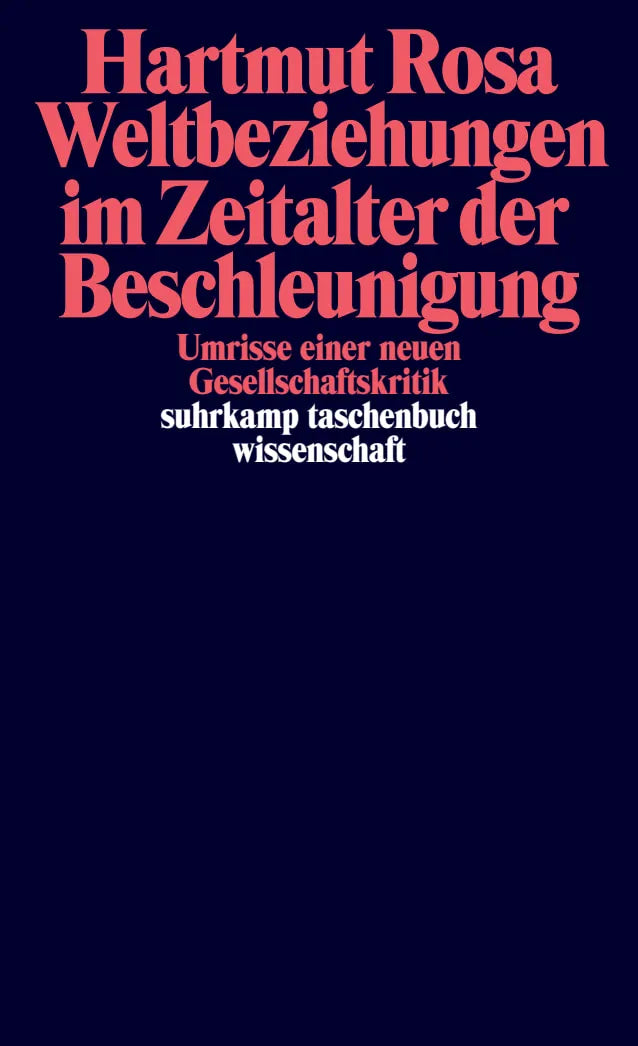 Buchcover von 'Weltbeziehungen im Zeitalter der Beschleunigung' - Taschenbuch von Hartmut Rosa