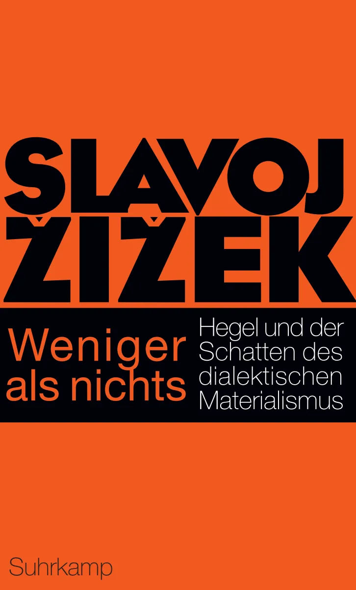 Buchcover von 'Weniger als nichts' - Gebundene Ausgabe von Slavoj Žižek