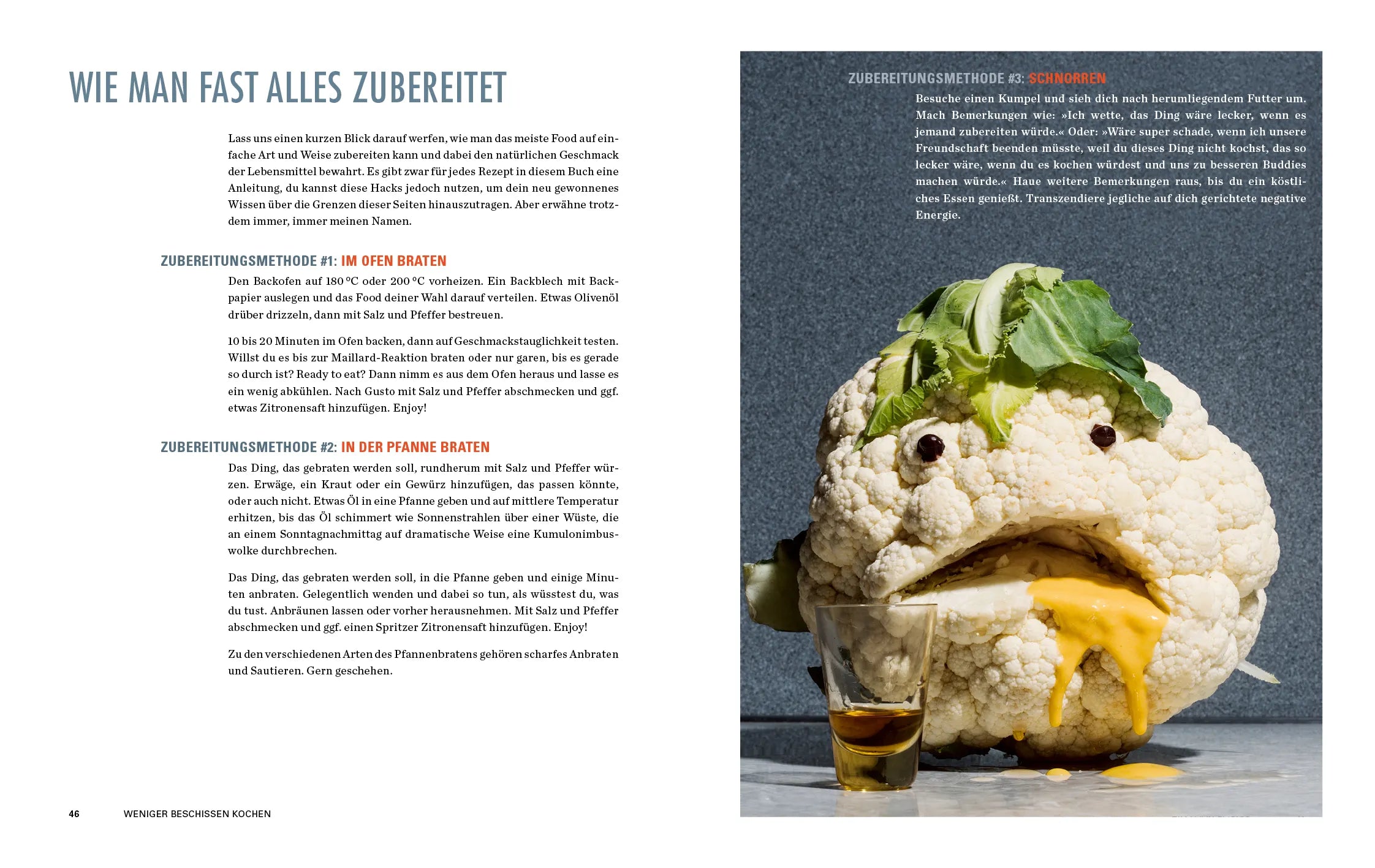 Innenansicht von 'Weniger beschissen kochen' - Taschenbuch