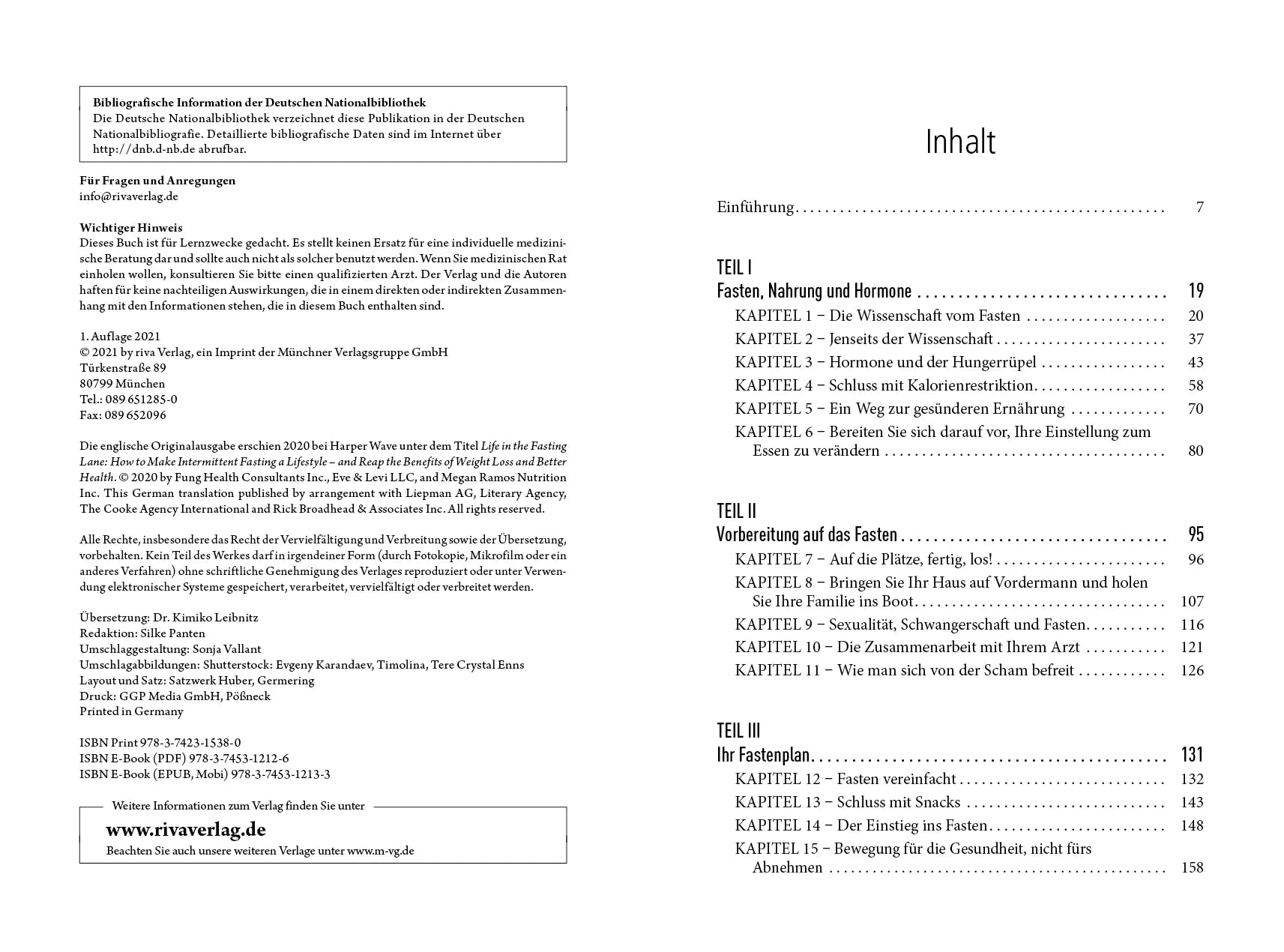 Innenansicht von 'Weniger ist mehr' - Taschenbuch