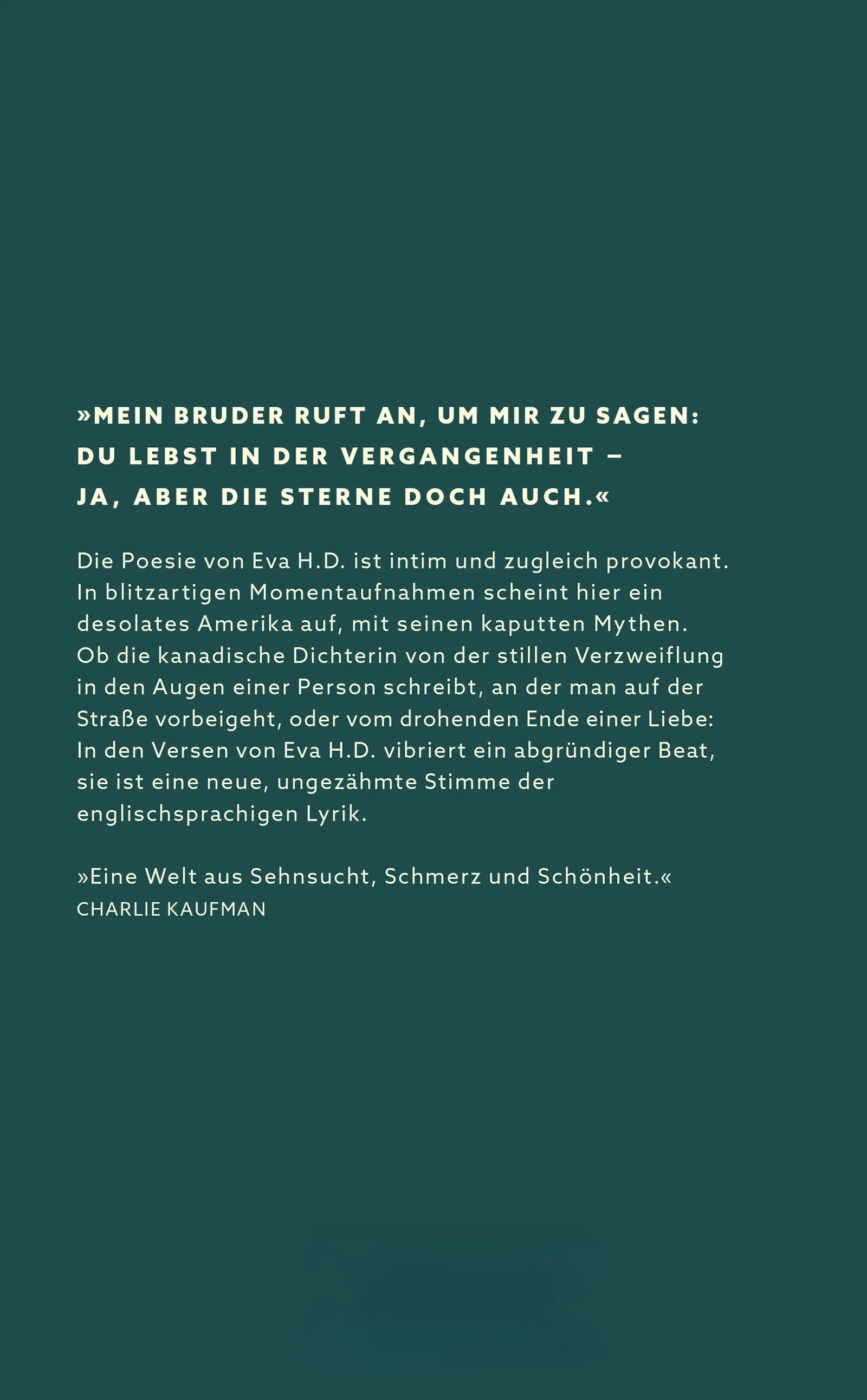 Eva H.D. - Wenn alle deine Freunde vom Felsen springen