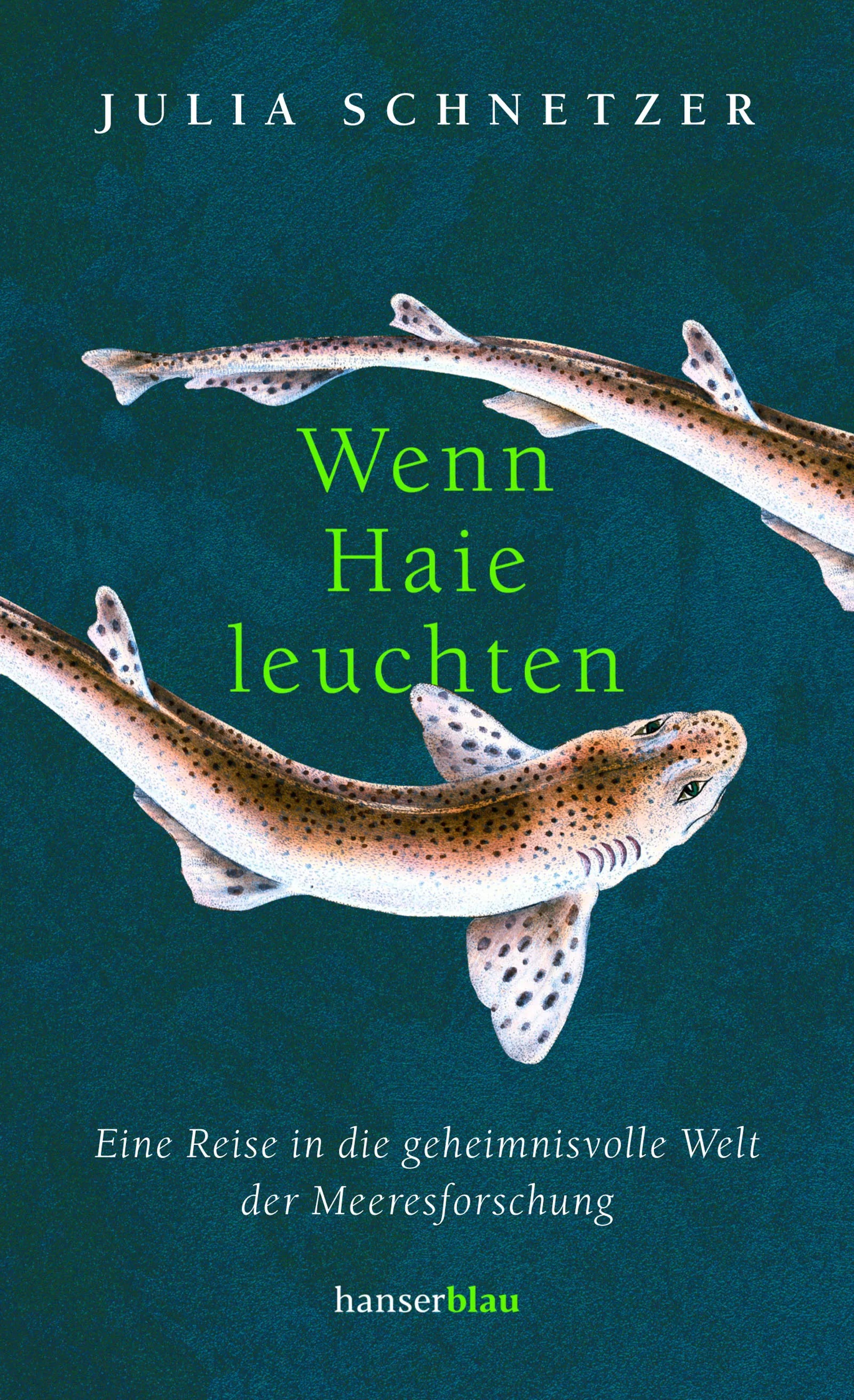 Buchcover von 'Wenn Haie leuchten' - Gebundene Ausgabe von Julia Schnetzer