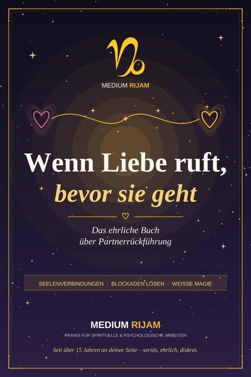 Cover: Wenn Liebe ruft, bevor sie geht (E-Book) von Medium Rijam