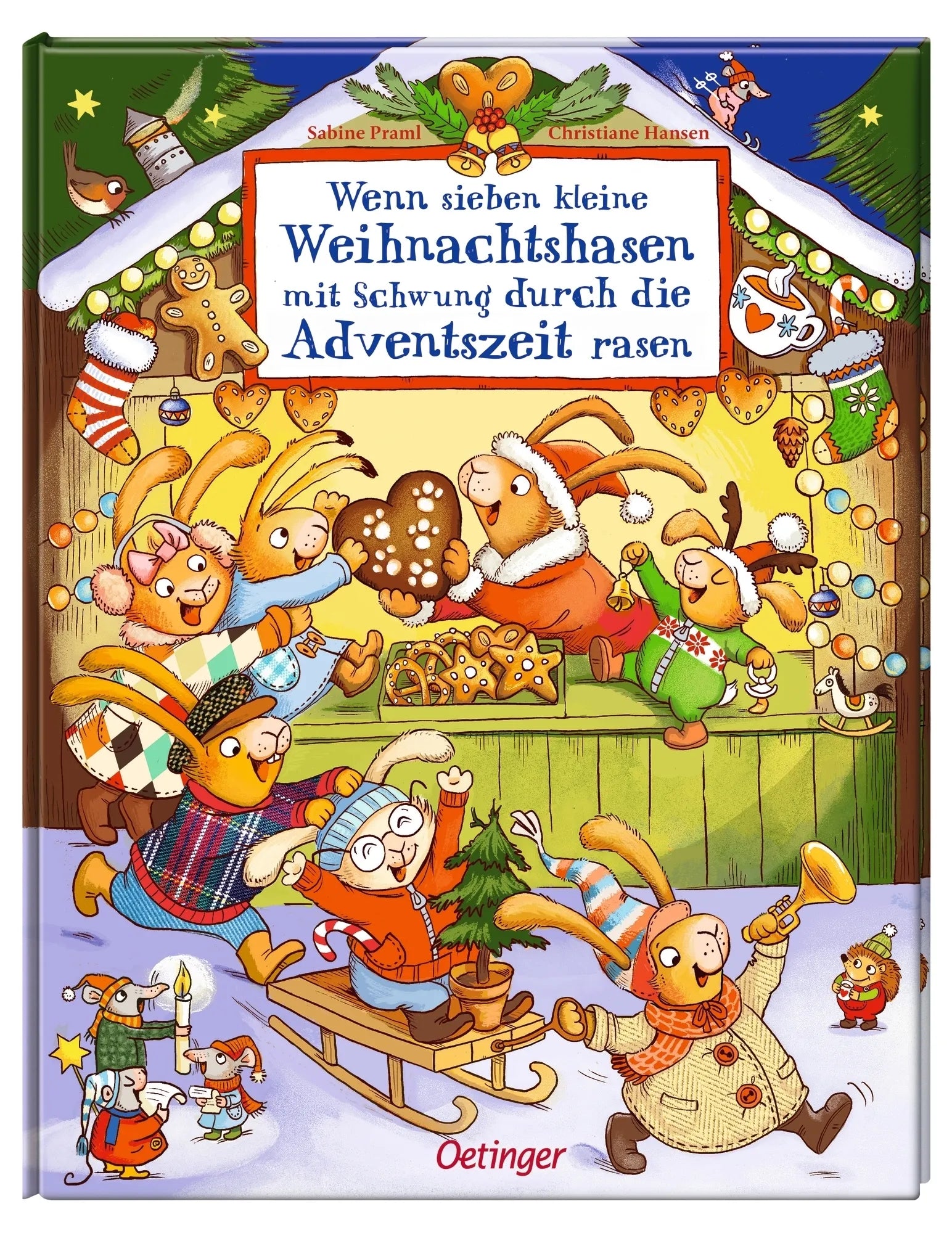 Sabine Praml - Wenn sieben kleine Weihnachtshasen mit Schwung durch die Adventszeit rasen