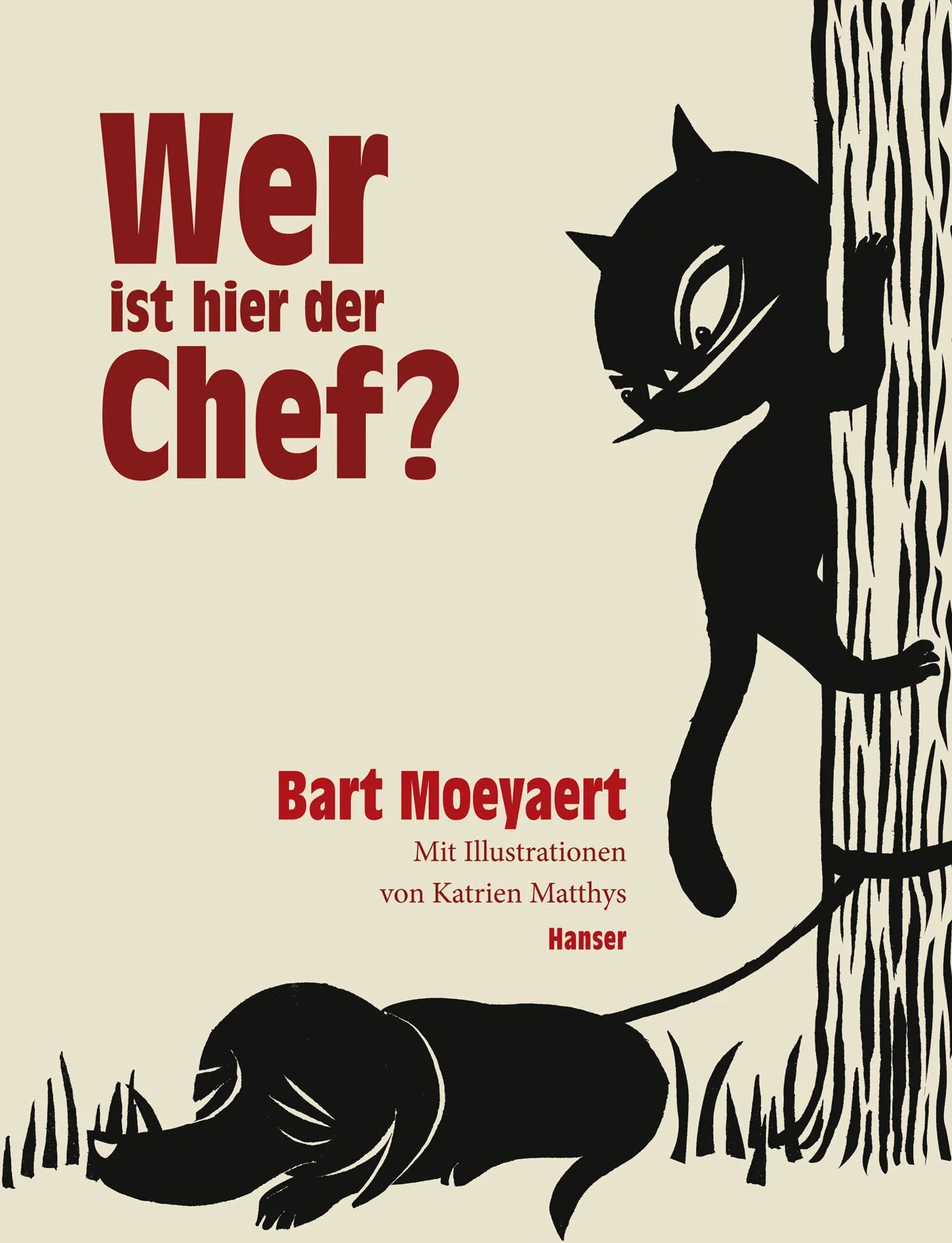 Buchcover von 'Wer ist hier der Chef?' - Gebundene Ausgabe von Bart Moeyaert