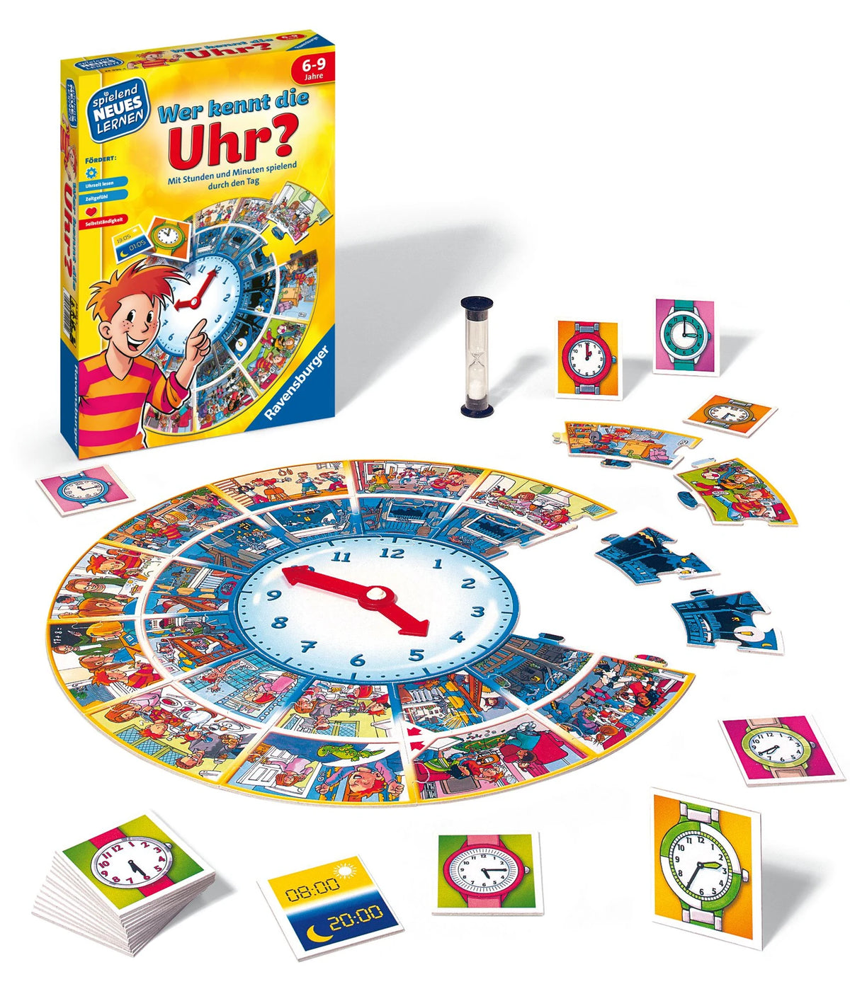 Wer kennt die Uhr? - Kinderspiel ab 6 Jahre – Ansicht