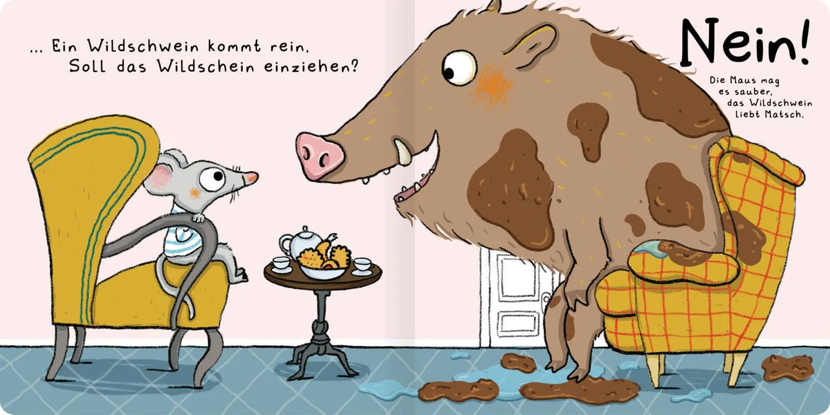 Detailansicht: Wer zieht zur Maus ins Haus? (Hardcover)