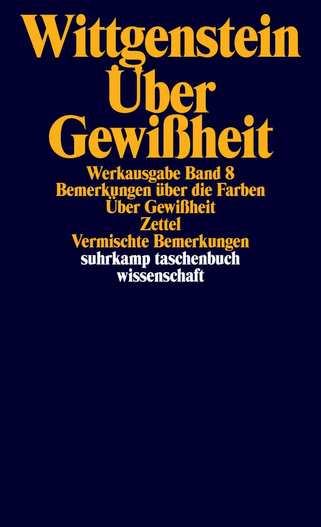 Buchcover von 'Werkausgabe in 8 Bänden' - Taschenbuch von Ludwig Wittgenstein