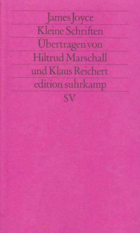 Werkausgabe in sechs Bänden in der edition suhrkamp