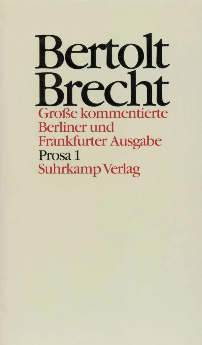 Buchcover von 'Werke. Große kommentierte Berliner und Frankfurter Ausgabe. 30 Bände' - Gebundene Ausgabe von Bertolt Brecht
