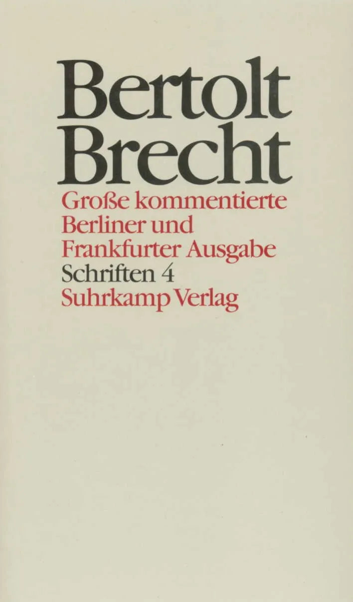 Buchcover von 'Werke. Große kommentierte Berliner und Frankfurter Ausgabe. 30 Bände' - Gebundene Ausgabe von Bertolt Brecht