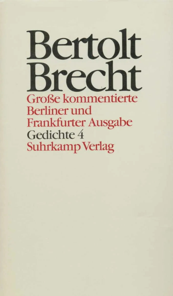 Buchcover von 'Werke. Große kommentierte Berliner und Frankfurter Ausgabe. 30 Bände' - Gebundene Ausgabe von Bertolt Brecht