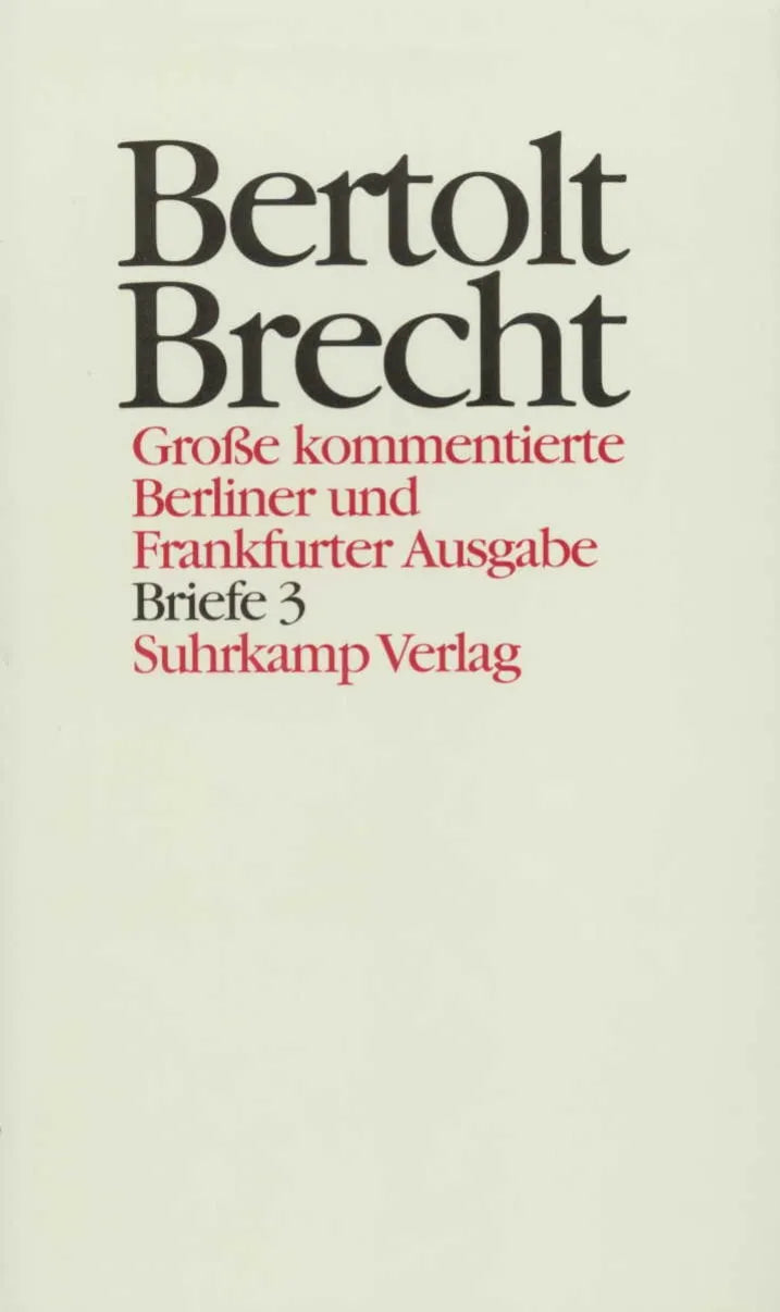 Buchcover von 'Werke. Große kommentierte Berliner und Frankfurter Ausgabe. 30 Bände' - Gebundene Ausgabe von Bertolt Brecht