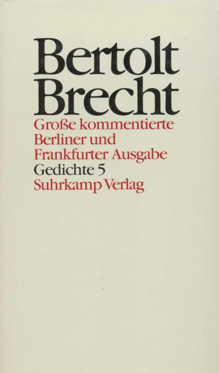 Buchcover von 'Werke. Große kommentierte Berliner und Frankfurter Ausgabe. 30 Bände' - Gebundene Ausgabe von Bertolt Brecht
