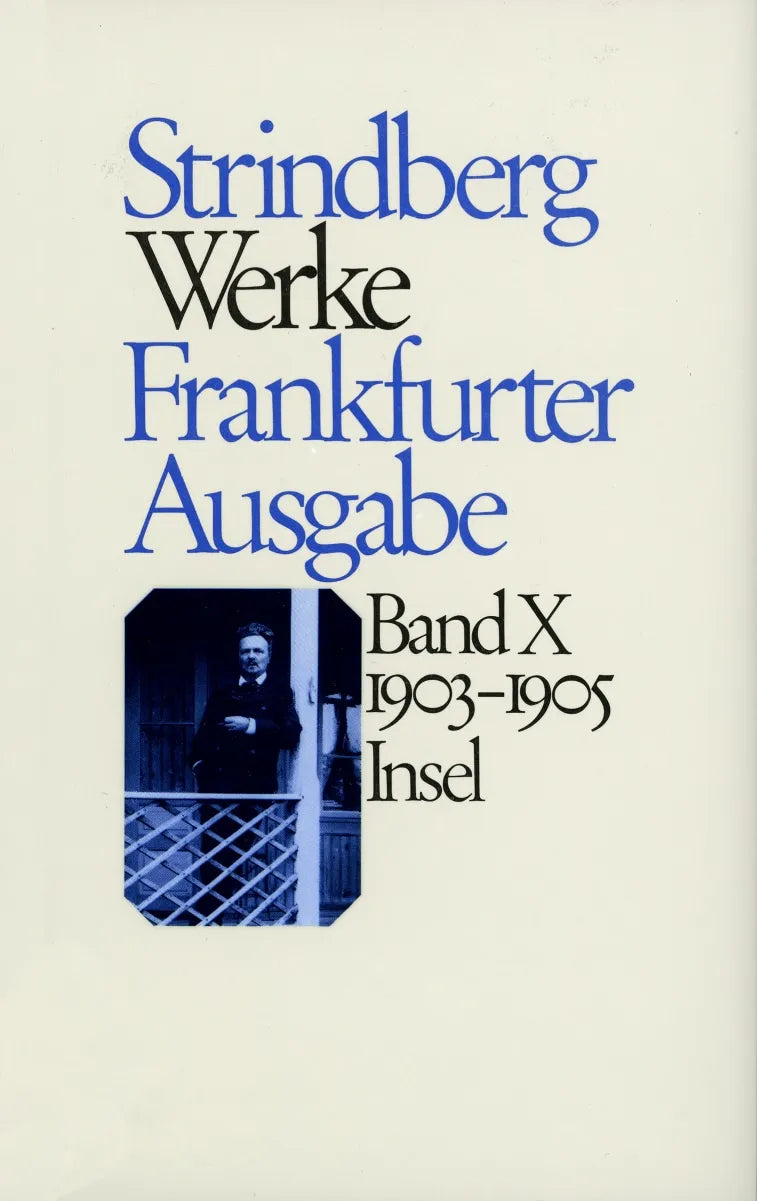 Buchcover von 'Werke in zeitlicher Folge. Frankfurter Ausgabe in zwölf Bänden' - Gebundene Ausgabe von August Strindberg