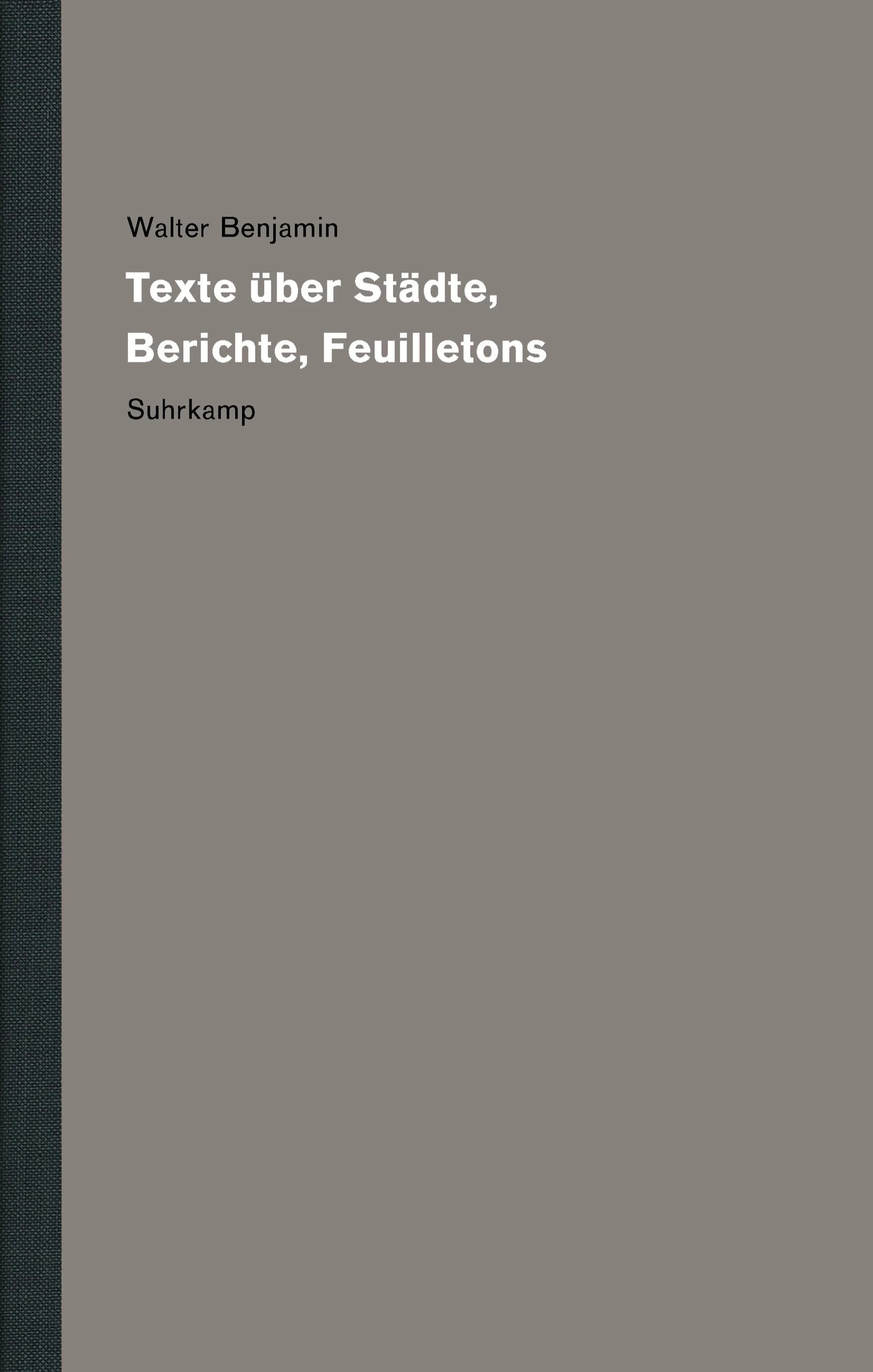 Buchcover von 'Werke und Nachlaß. Kritische Gesamtausgabe' - Gebundene Ausgabe von Walter Benjamin