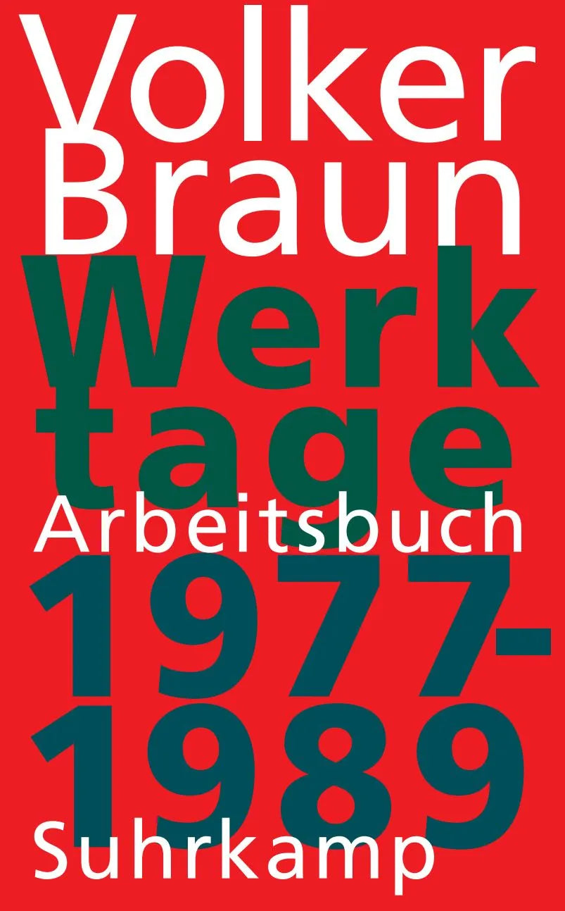 Cover: Werktage I (Hardcover) von Volker Braun
