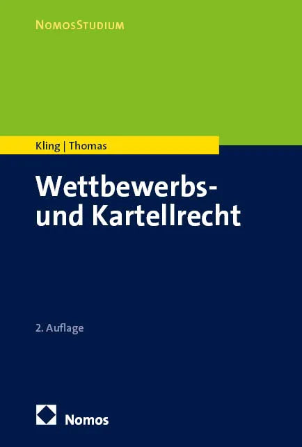 Cover: Wettbewerbs- und Kartellrecht (E-Book) von Michael Kling