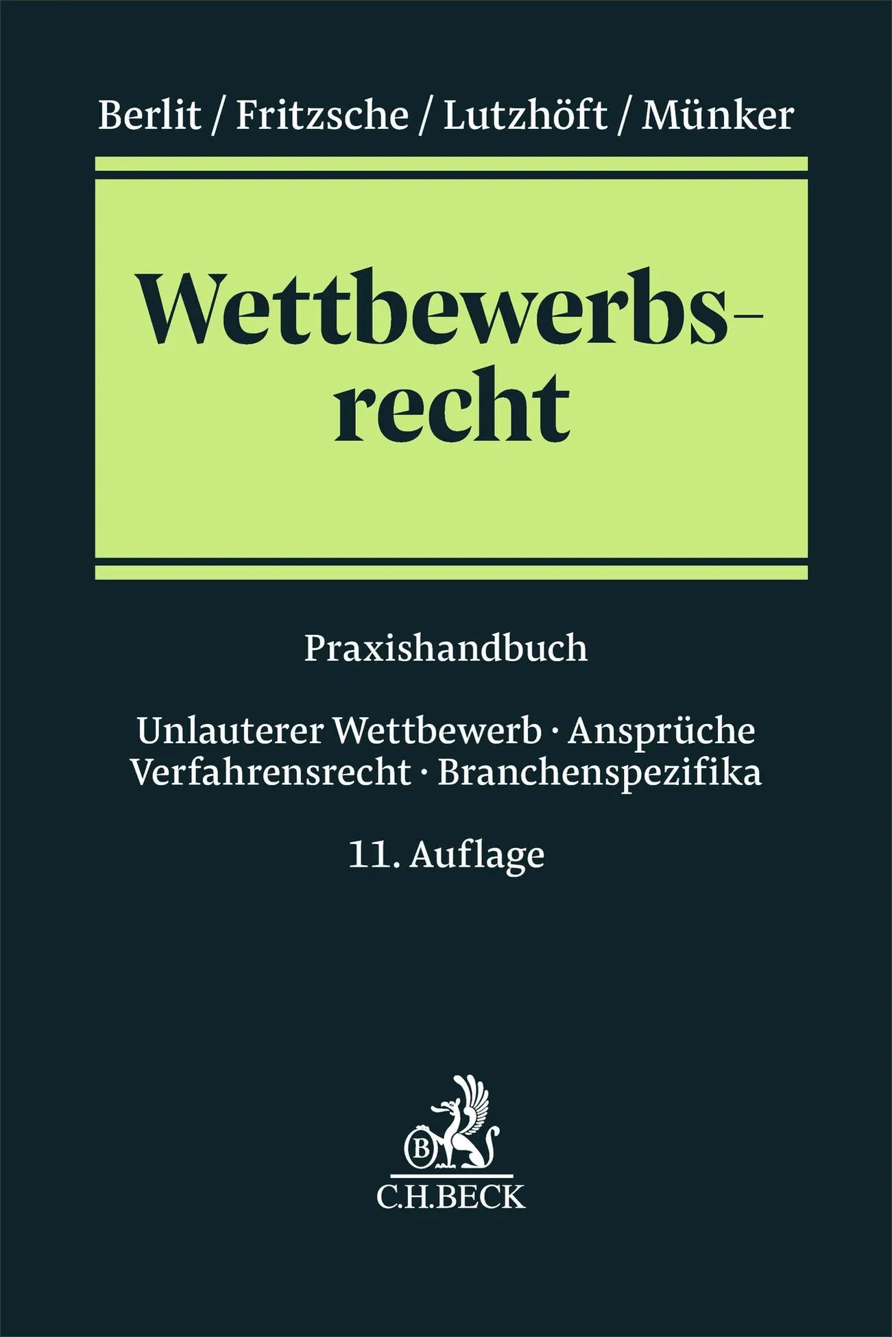 Cover: Wettbewerbsrecht (Taschenbuch) von Wolfgang Berlit