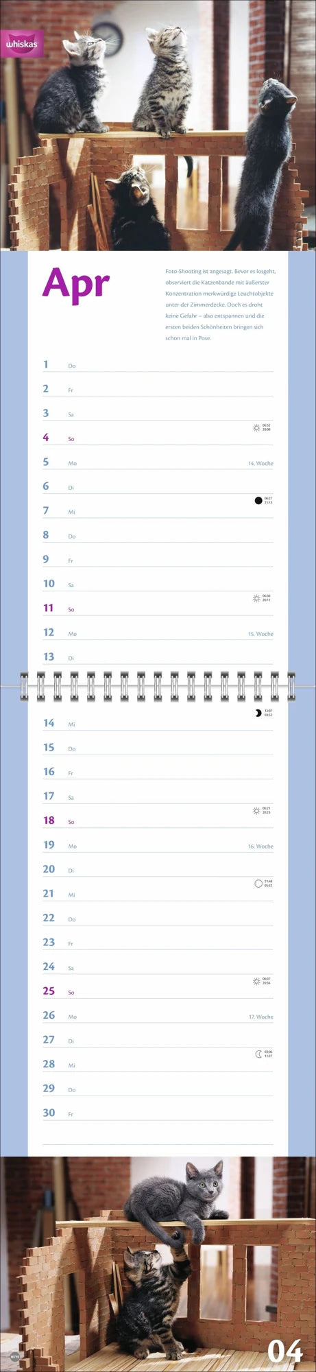 Whiskas Katzenleben Kalender 2027 – Ansicht