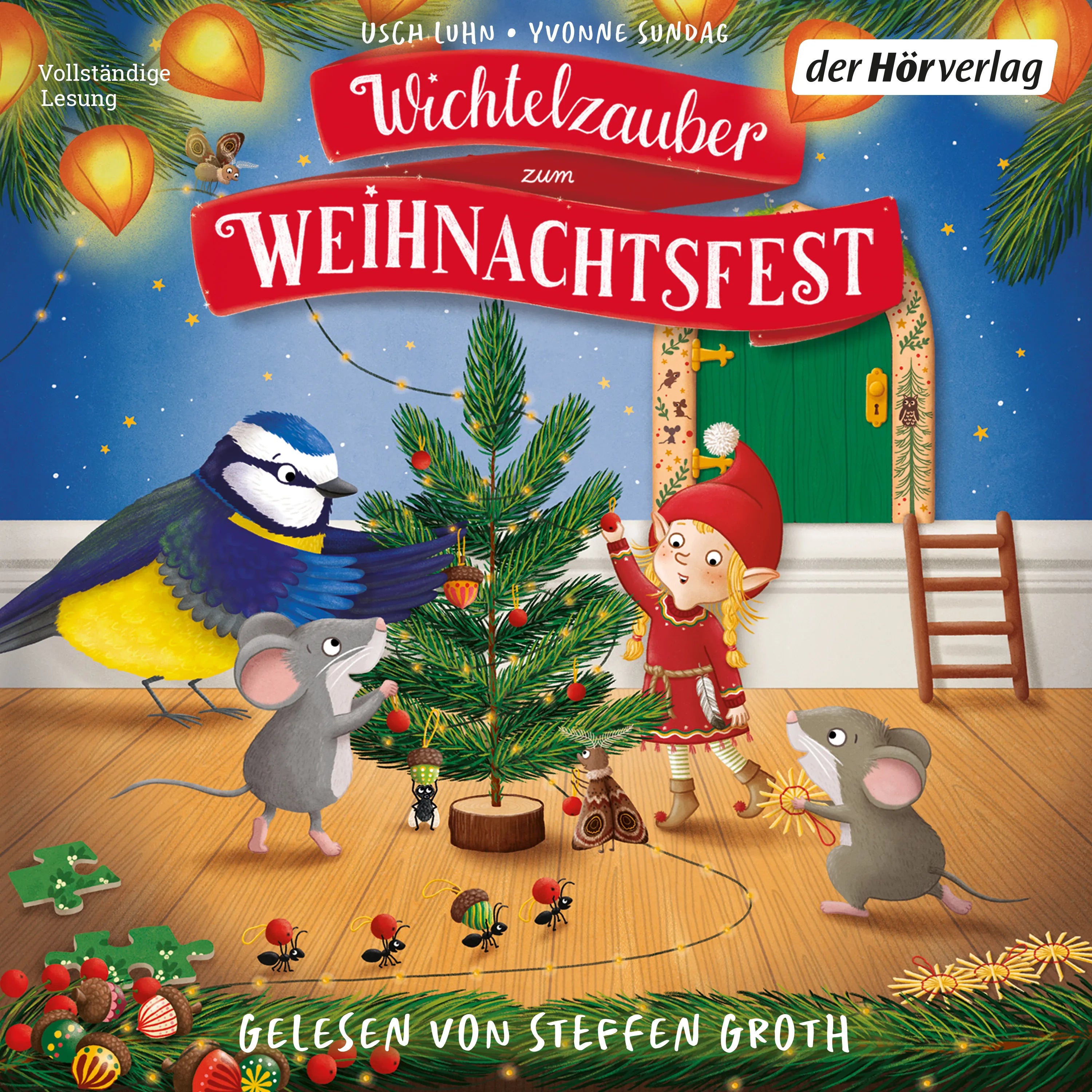 Cover: Wichtelzauber zum Weihnachtsfest - 24 Adventskalender-Geschichten (Hörbuch Download) von Usch Luhn