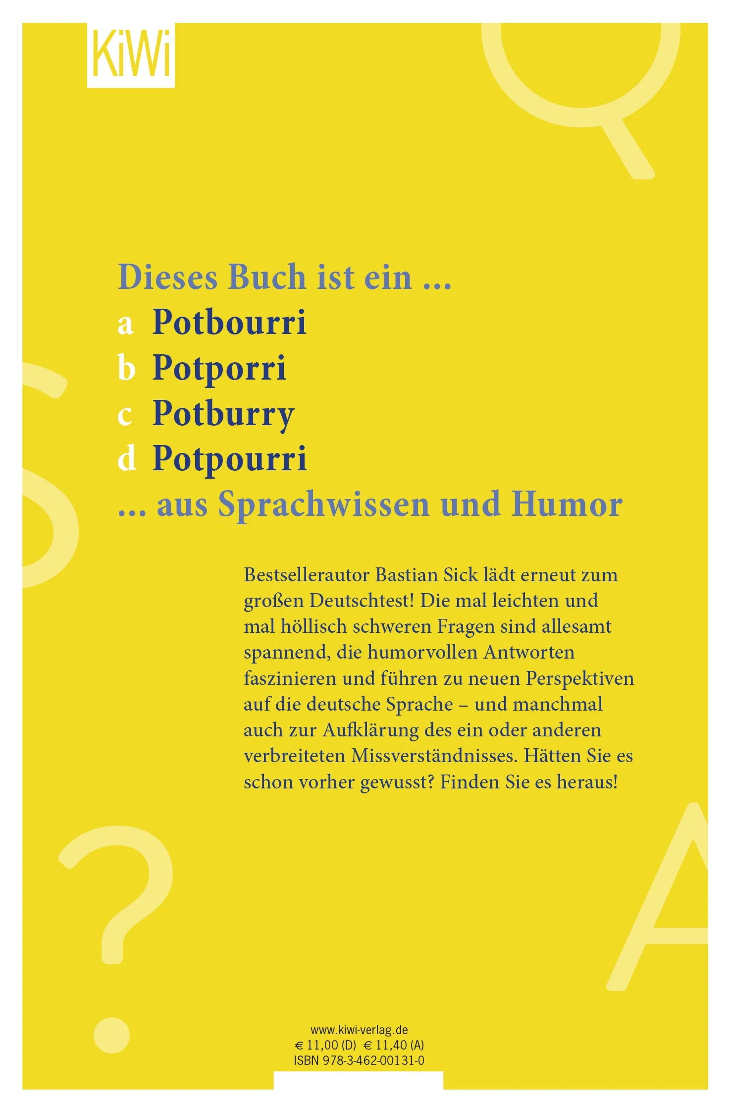 Buchrückseite von 'Wie gut ist Ihr Deutsch? 3' mit Klappentext - Taschenbuch