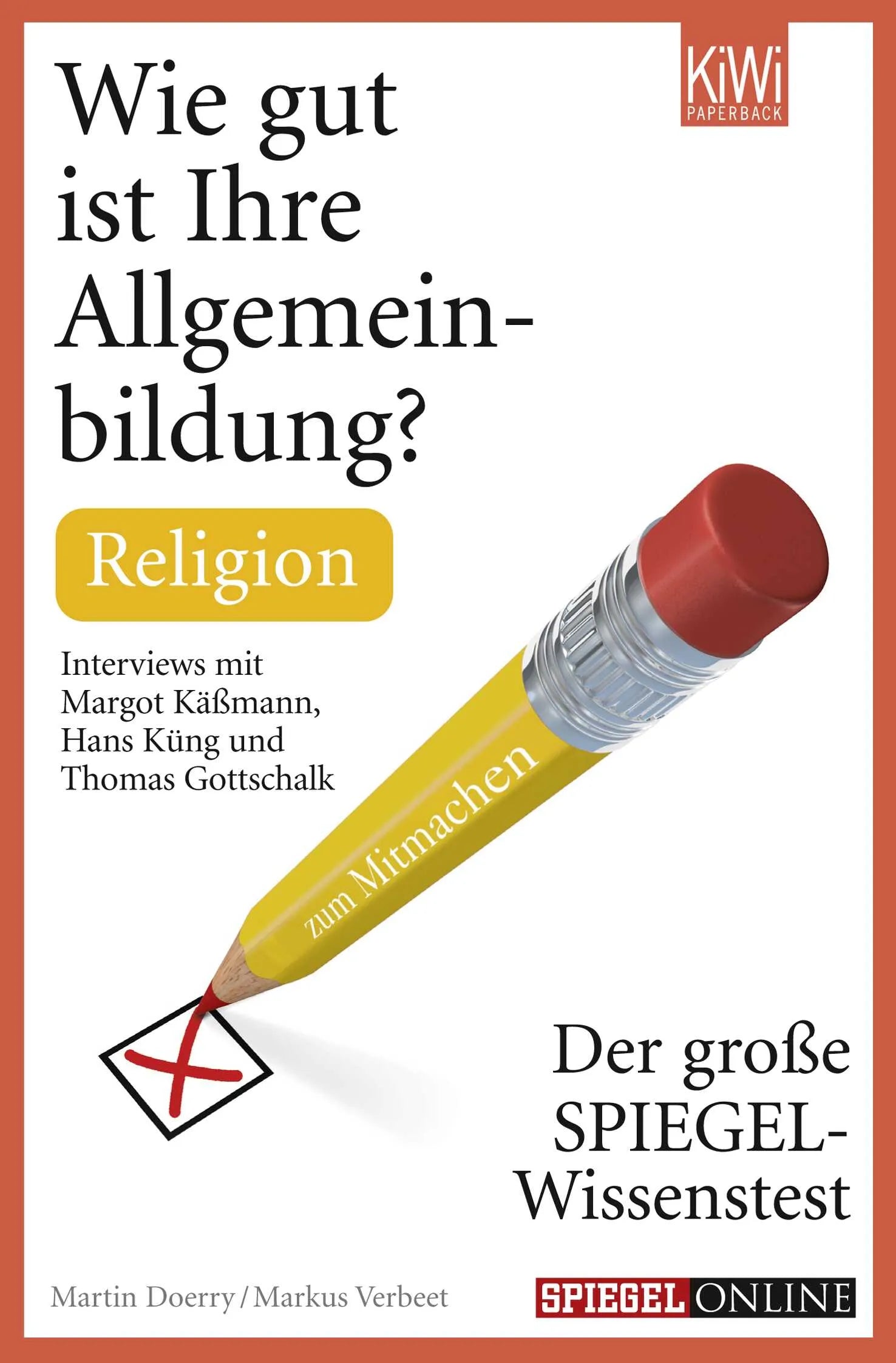 Buchcover von 'Wie gut ist Ihre Allgemeinbildung? Religion' - Taschenbuch von Martin Doerry
