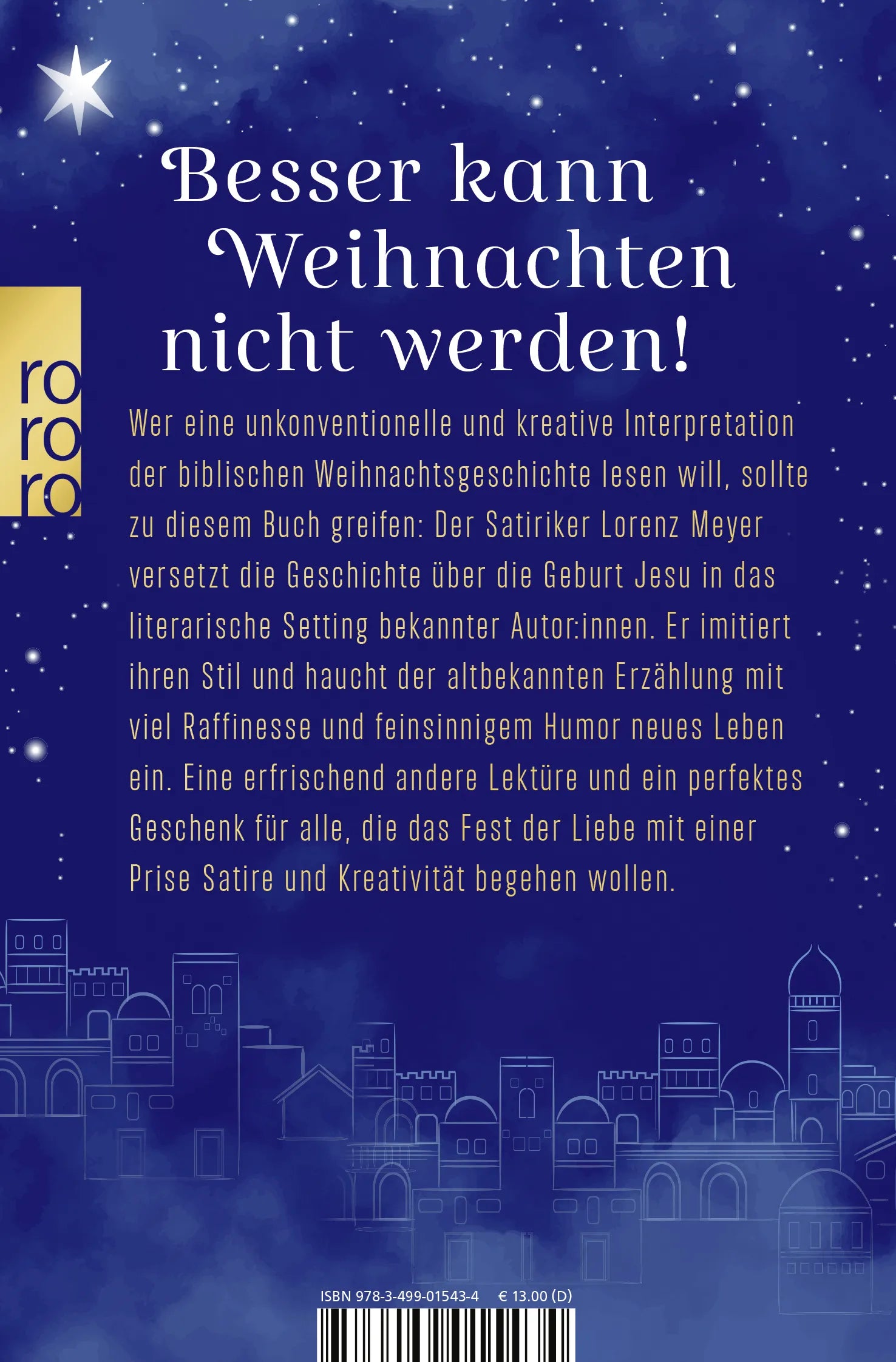 Buchrückseite von 'Wie Jesus das Lübecker Marzipan erfand' mit Klappentext - Taschenbuch