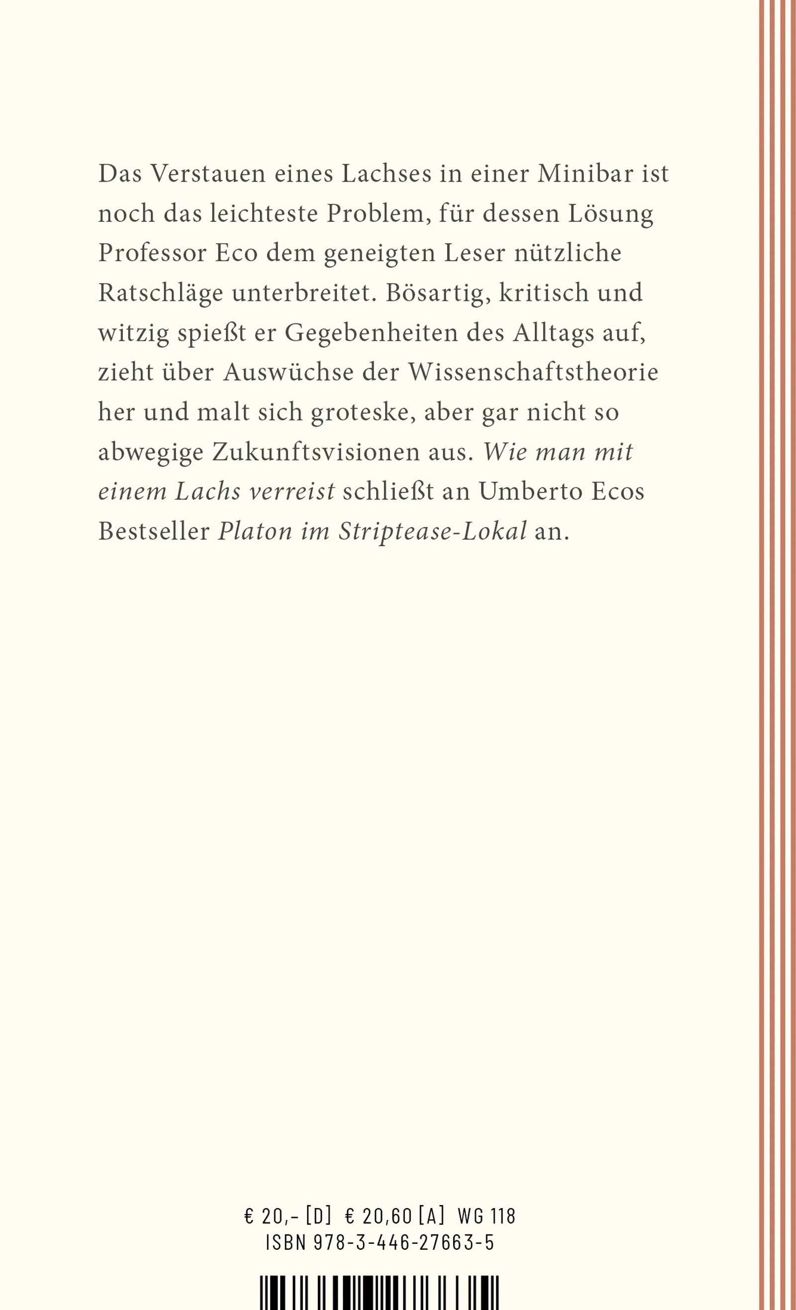 Umberto Eco - Wie man mit einem Lachs verreist und andere nützliche Ratschläge