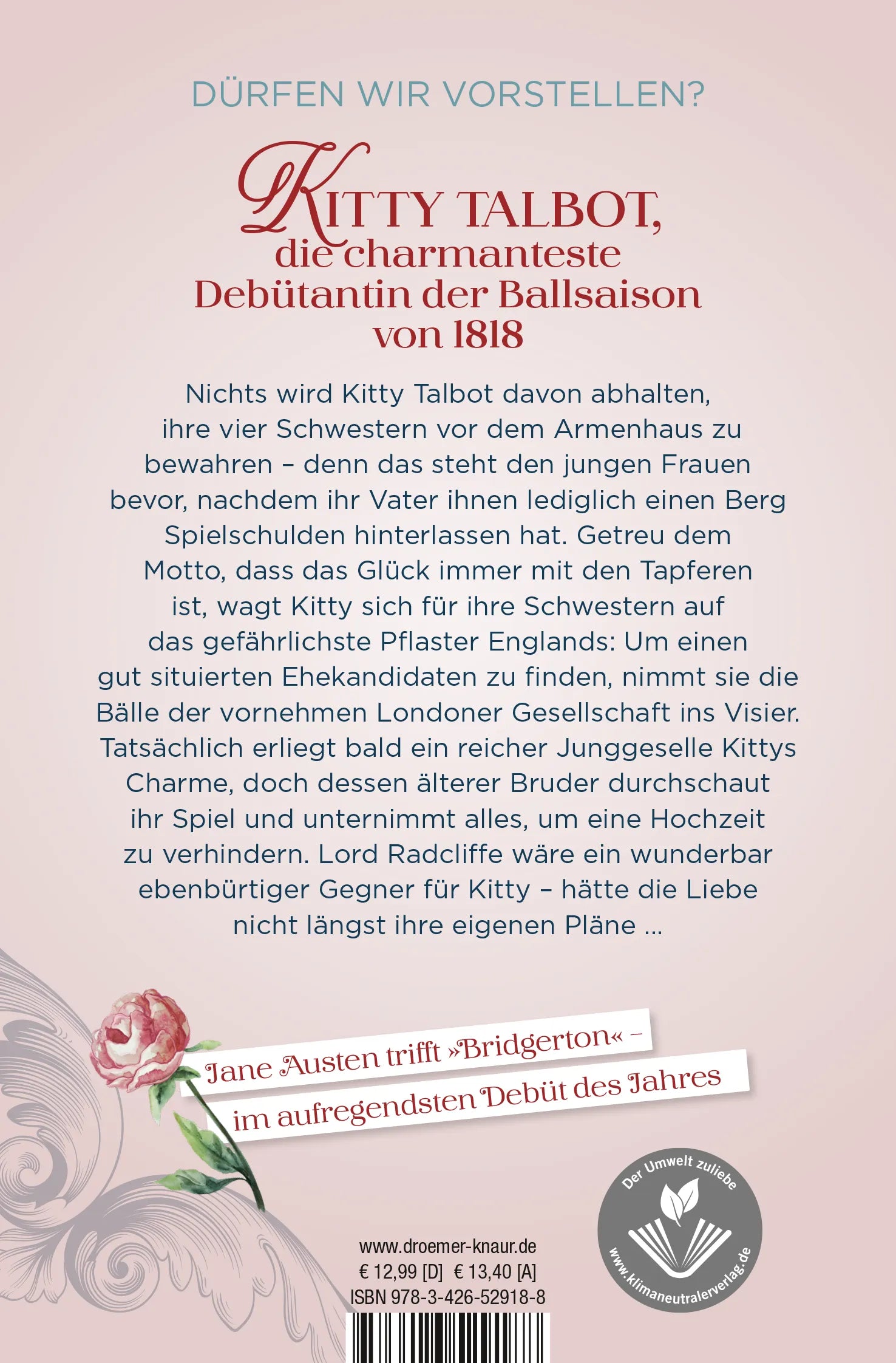 Buchrückseite von 'Wie man sich einen Lord angelt' mit Klappentext - Taschenbuch
