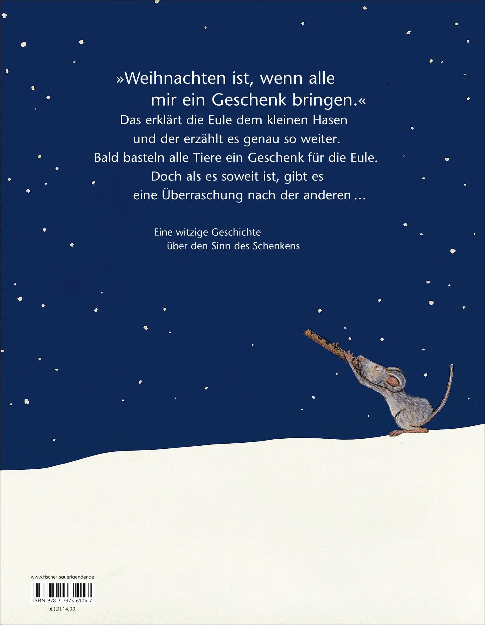 Buchrückseite von 'Wie weihnachtelt man?' mit Klappentext - Gebundene Ausgabe