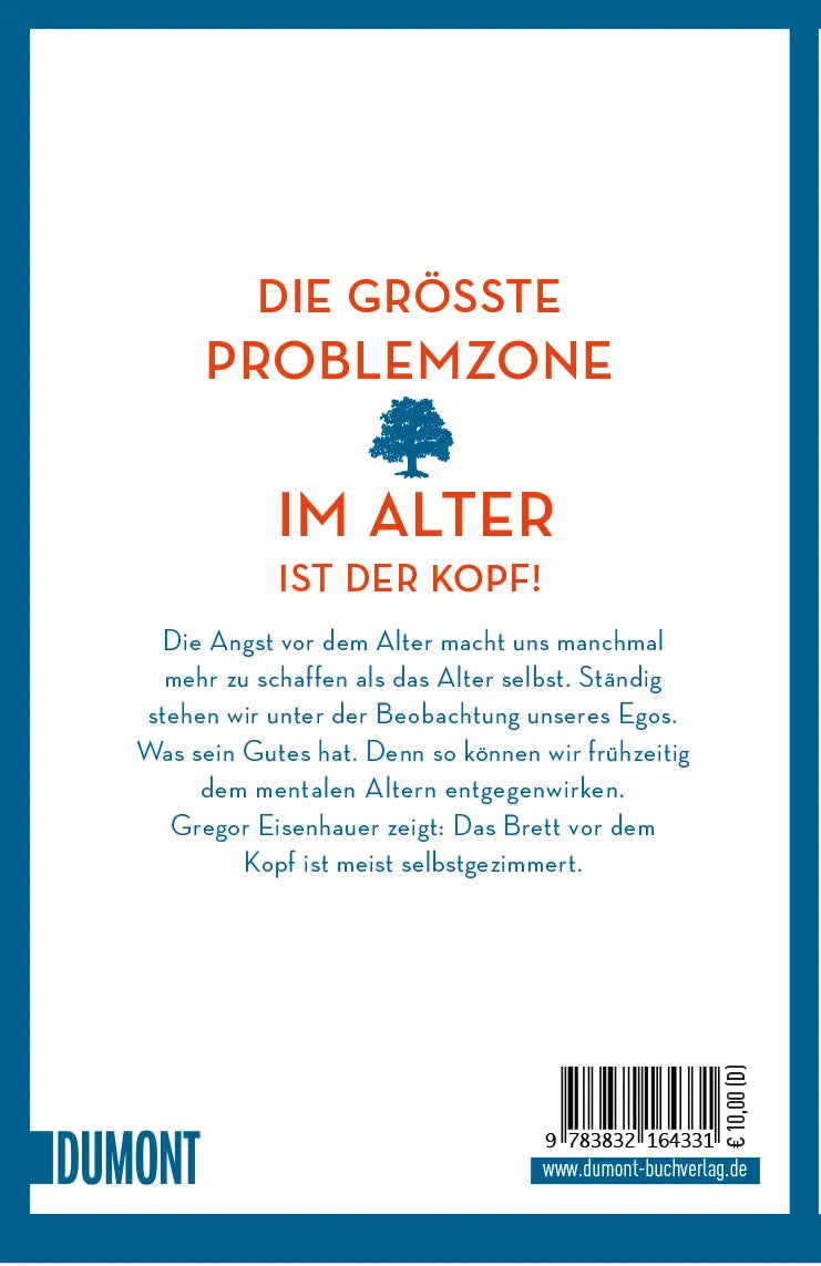 Buchrückseite von 'Wie wir alt werden, ohne zu altern' mit Klappentext - Taschenbuch