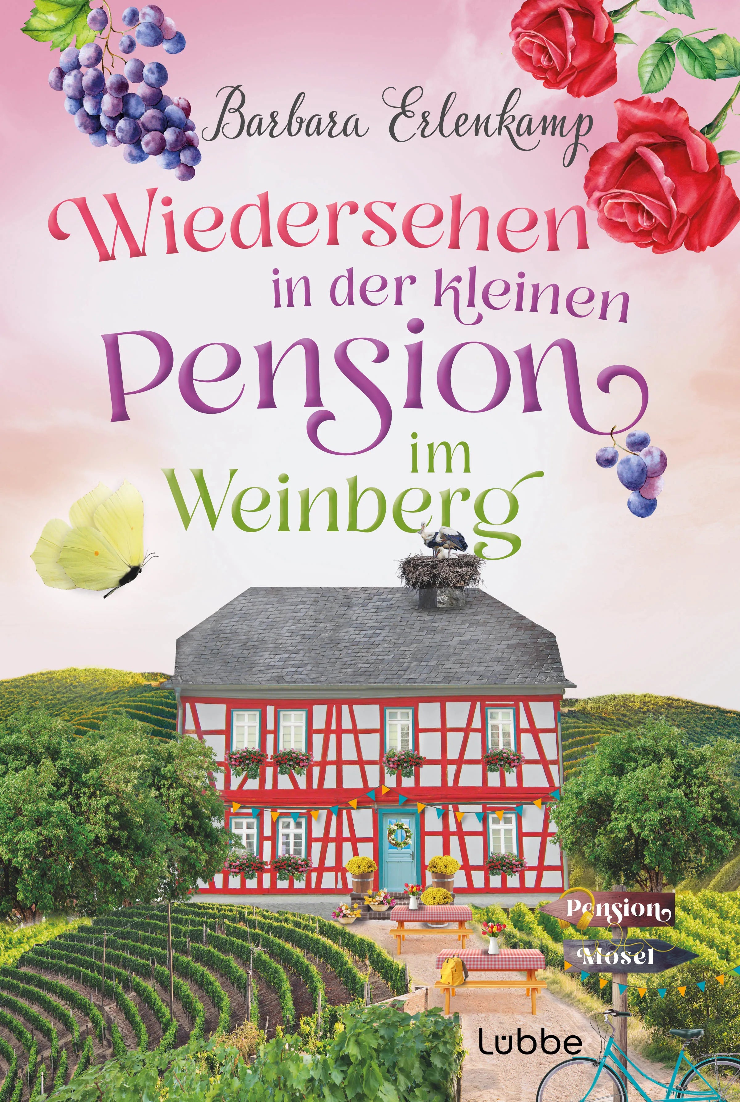Buchcover von 'Wiedersehen in der kleinen Pension im Weinberg' - Taschenbuch von Barbara Erlenkamp