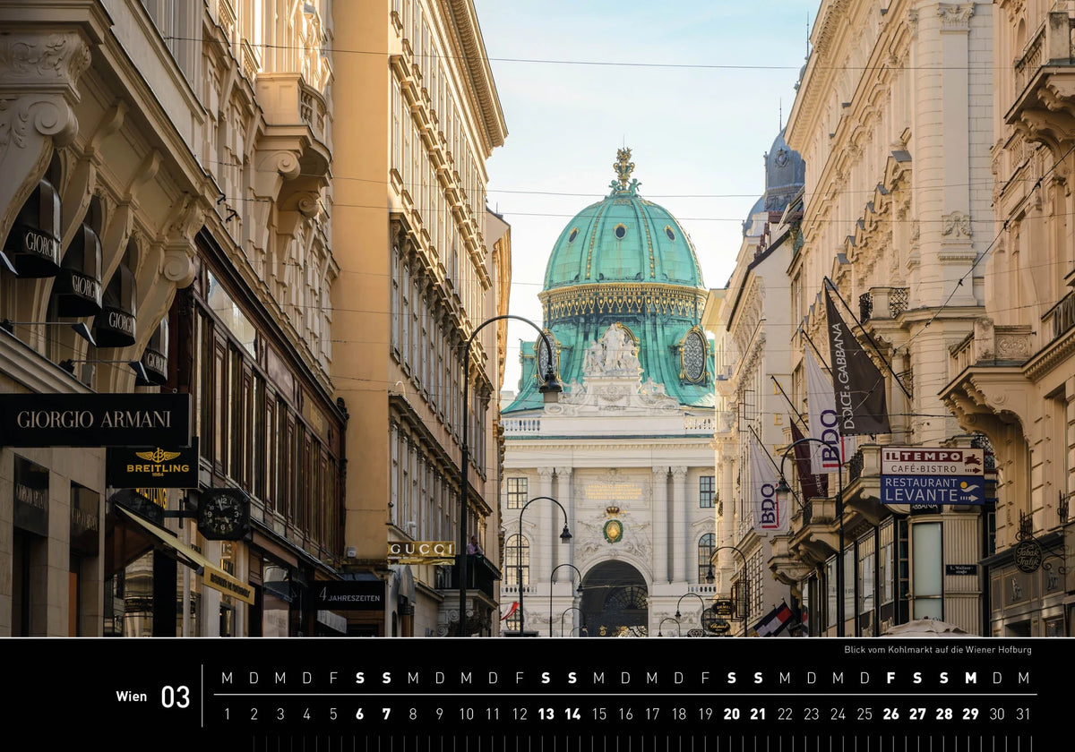 Wien Premiumkalender 2027 – Ansicht