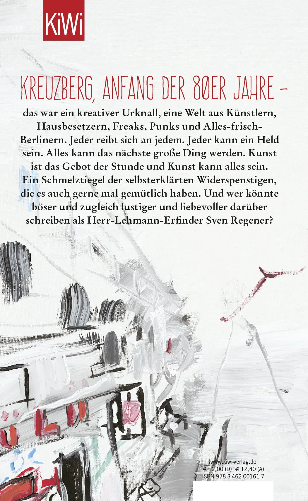 Buchrückseite von 'Wiener Straße' mit Klappentext - Gebundene Ausgabe