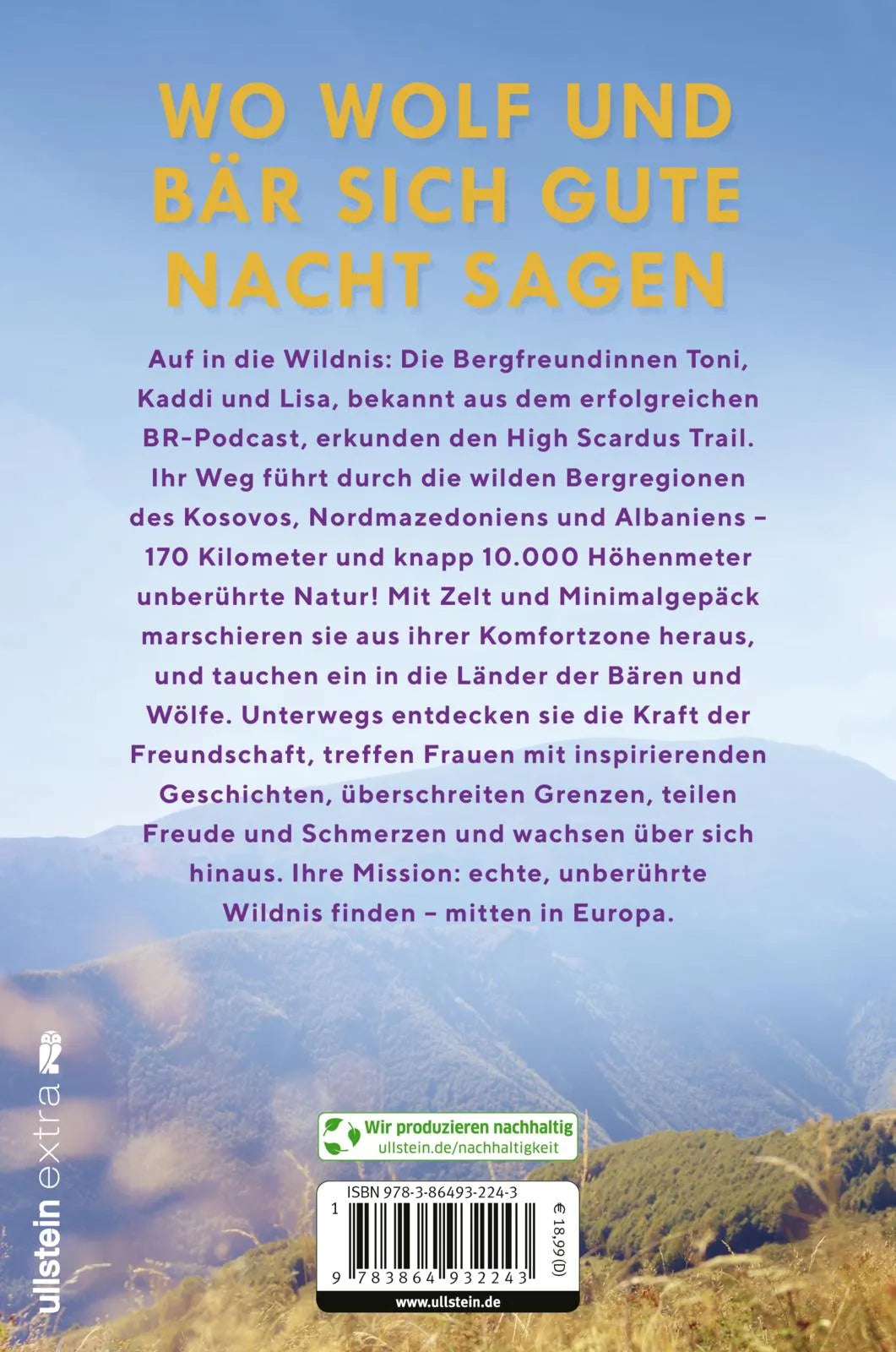 Rückseite: Wilde Berge des Balkan (Paperback)