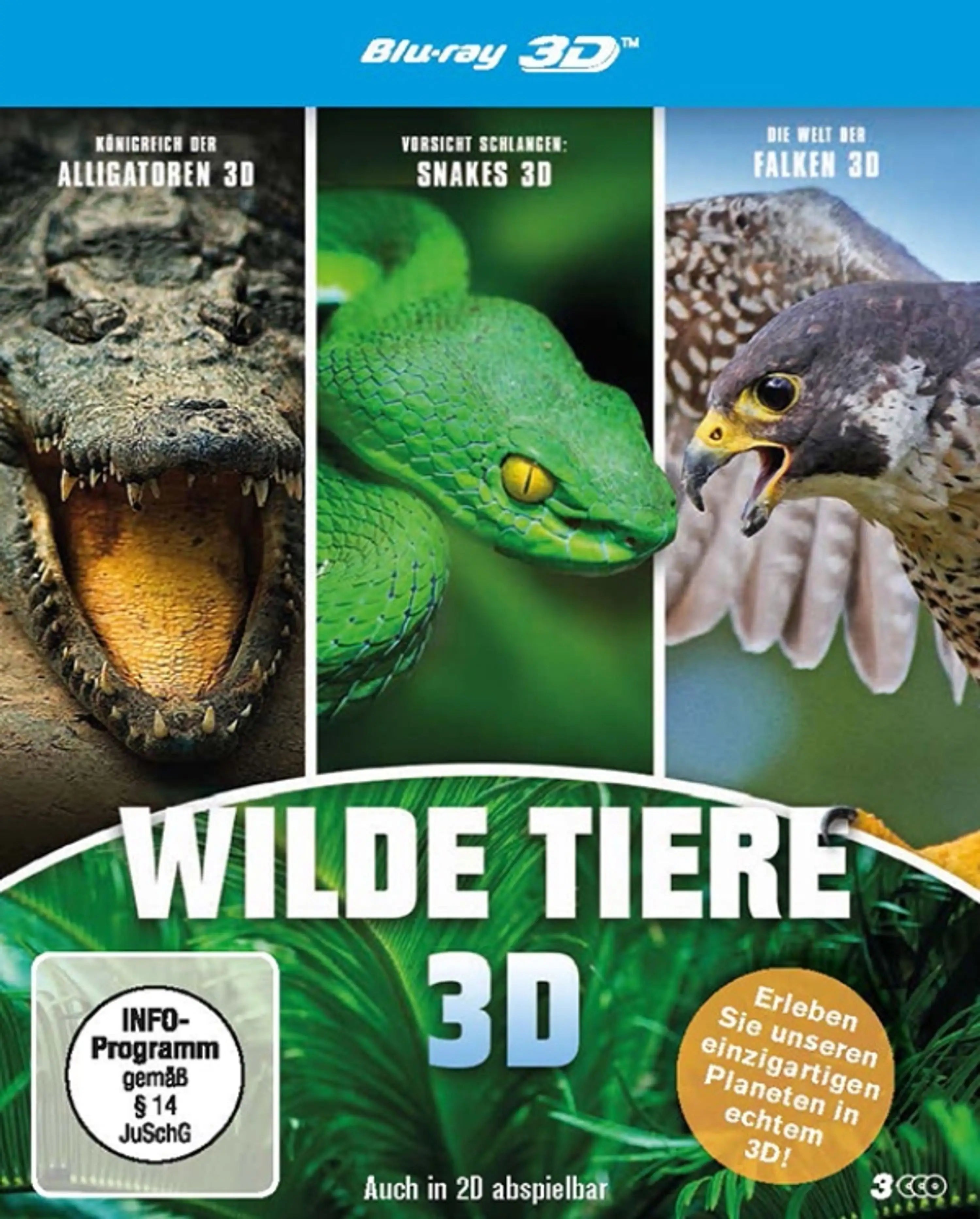 Wilde Tiere Dokumentation auf Blu-ray 3D Cover