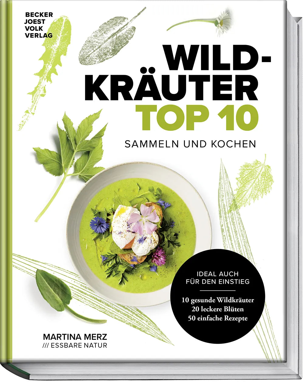 Cover: Wildkräuter Top 10 (Hardcover) von Martina Merz