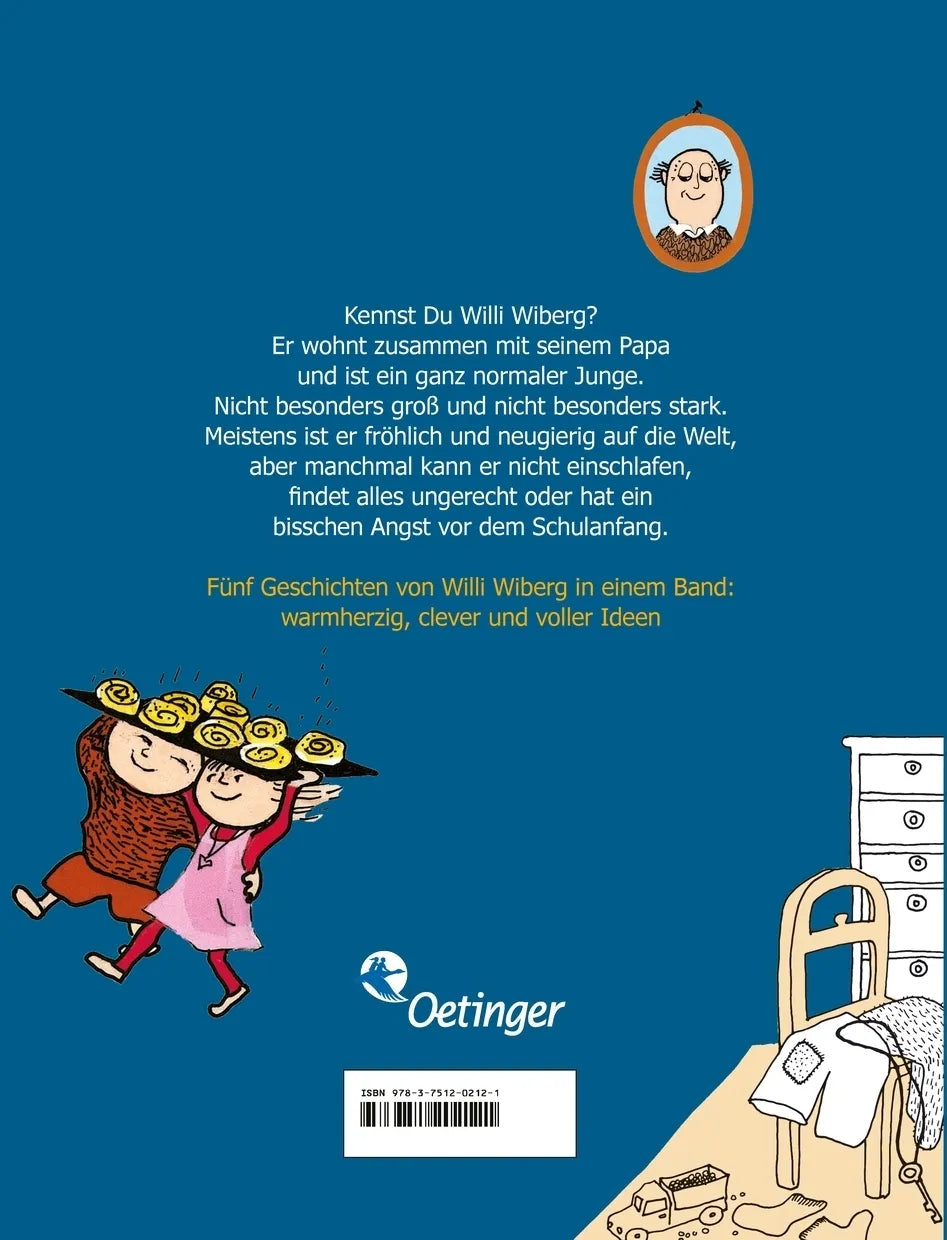 Buchrückseite von 'Willi Wiberg. Der große Sammelband' mit Klappentext - Gebundene Ausgabe