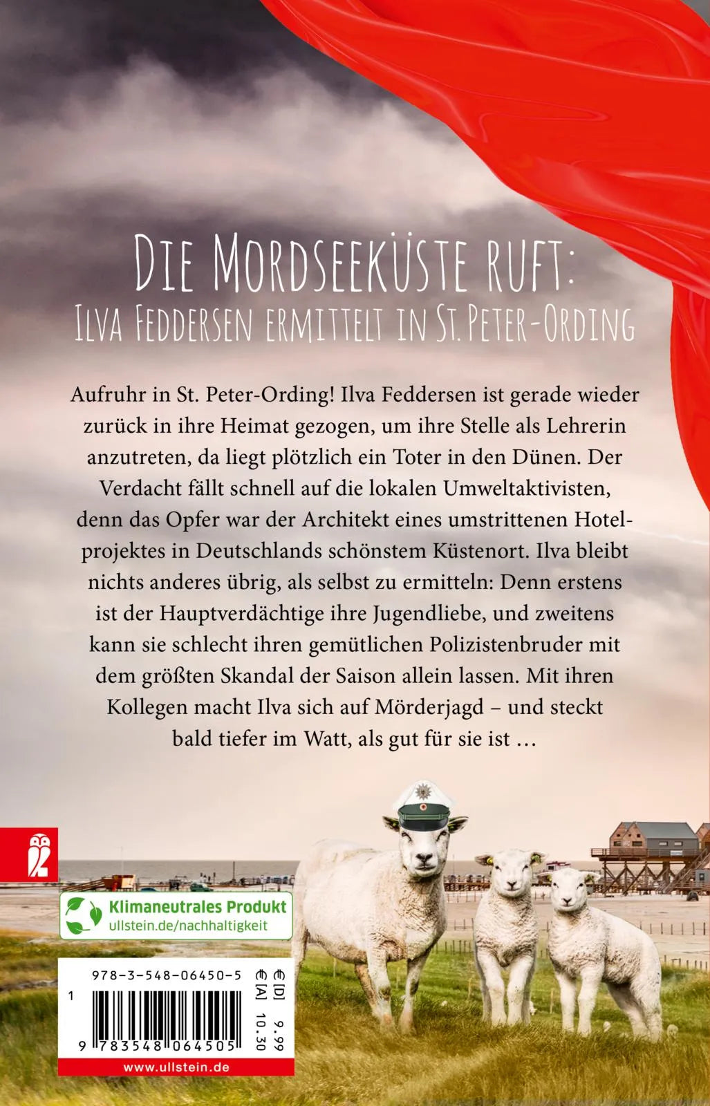 Buchrückseite von 'Willkommen in St. Peter-' mit Klappentext - Taschenbuch