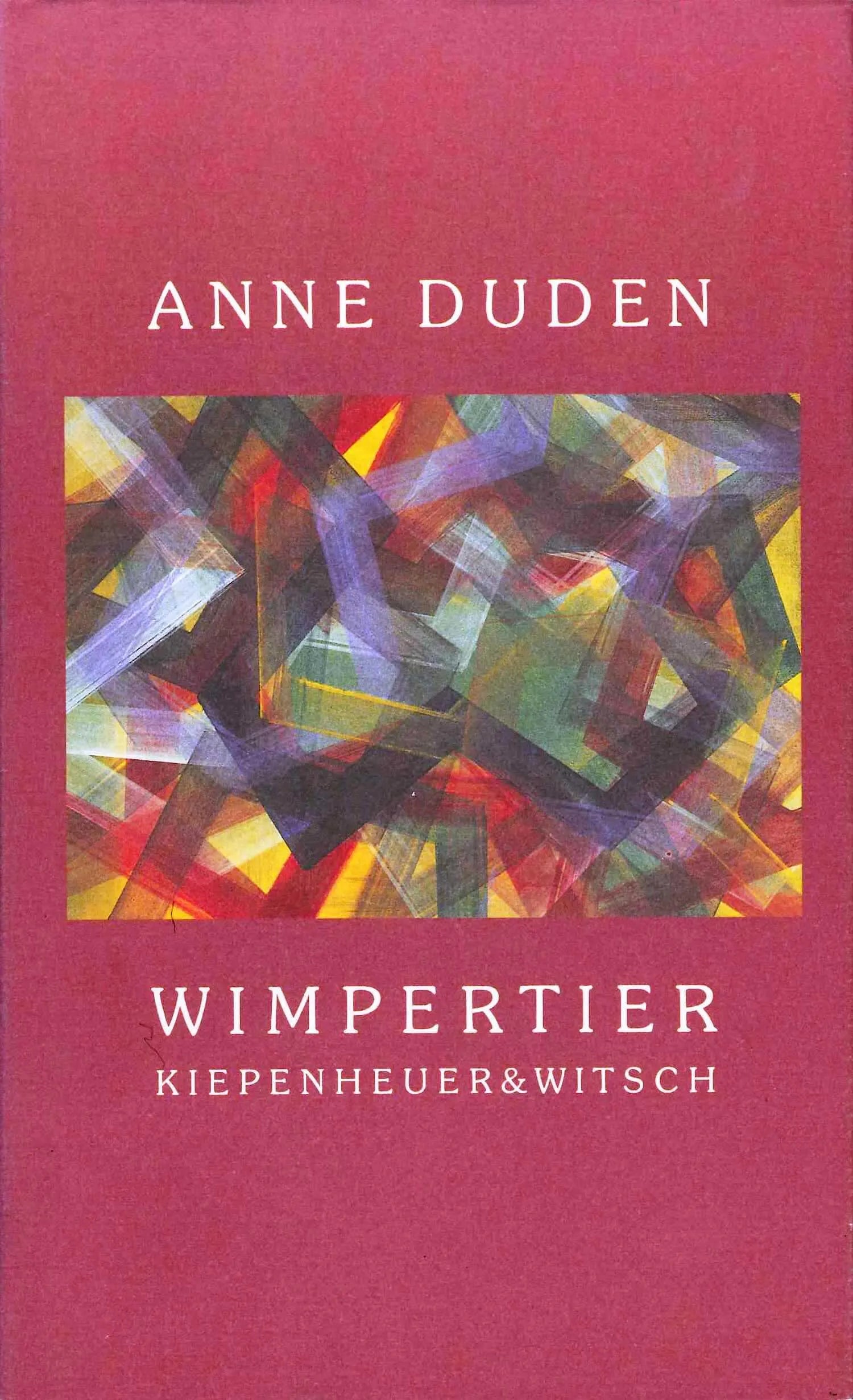 Buchcover von 'Wimpertier' - Gebundene Ausgabe von Anne Duden