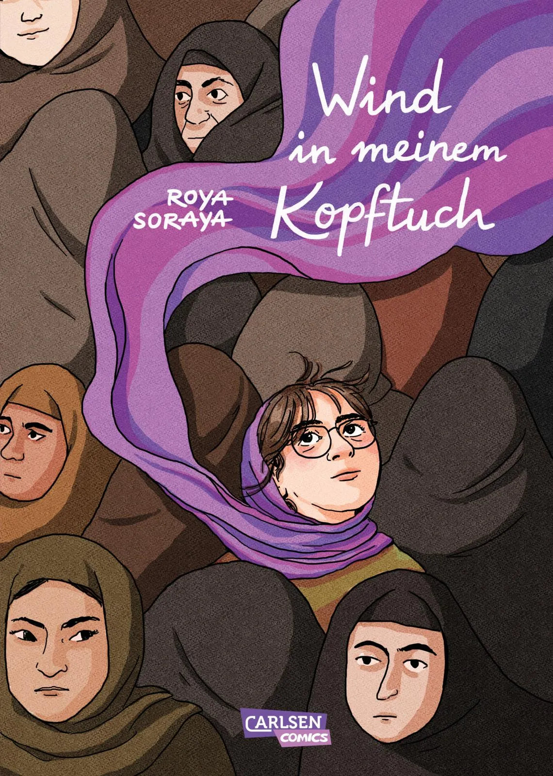 Buchcover von 'Wind in meinem Kopftuch' - Gebundene Ausgabe von Roya Soraya